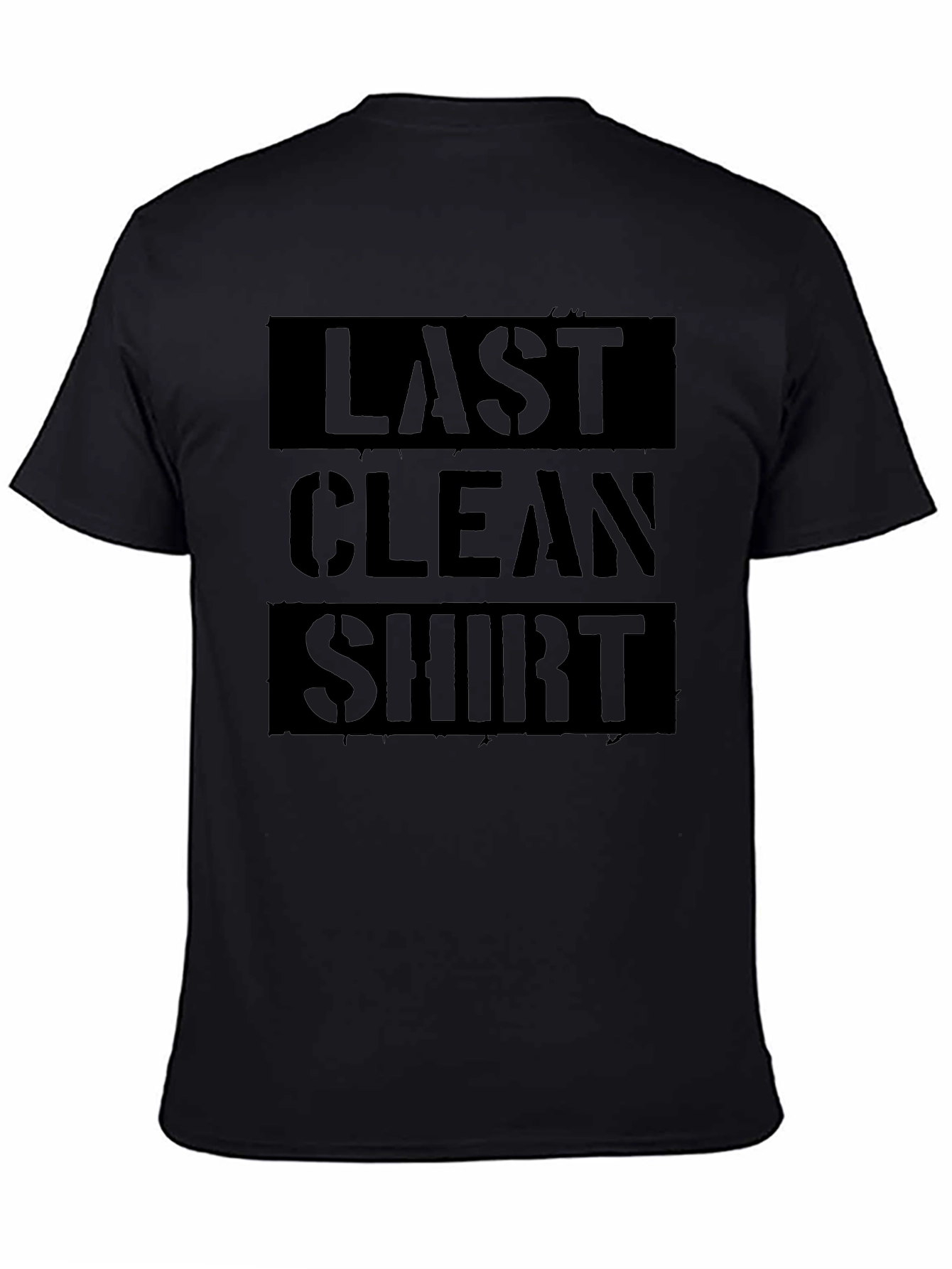 Last Clean Shirt Black Graphic Tee