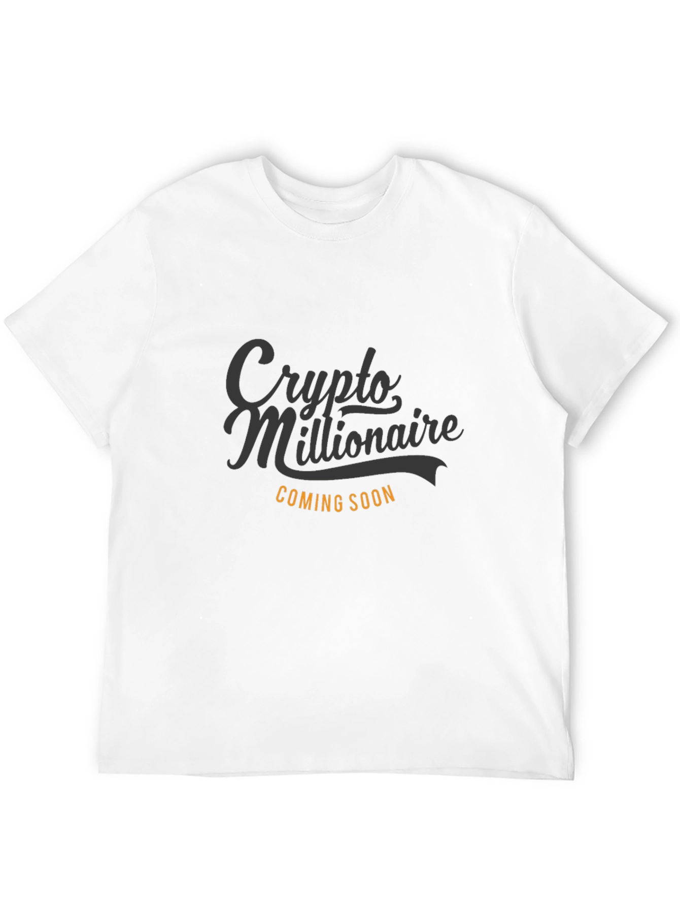 Crypto Millionaire Coming Soon Black T-Shirt