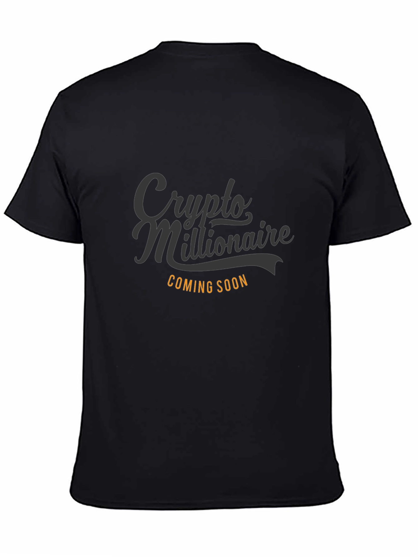 Crypto Millionaire Coming Soon Black T-Shirt