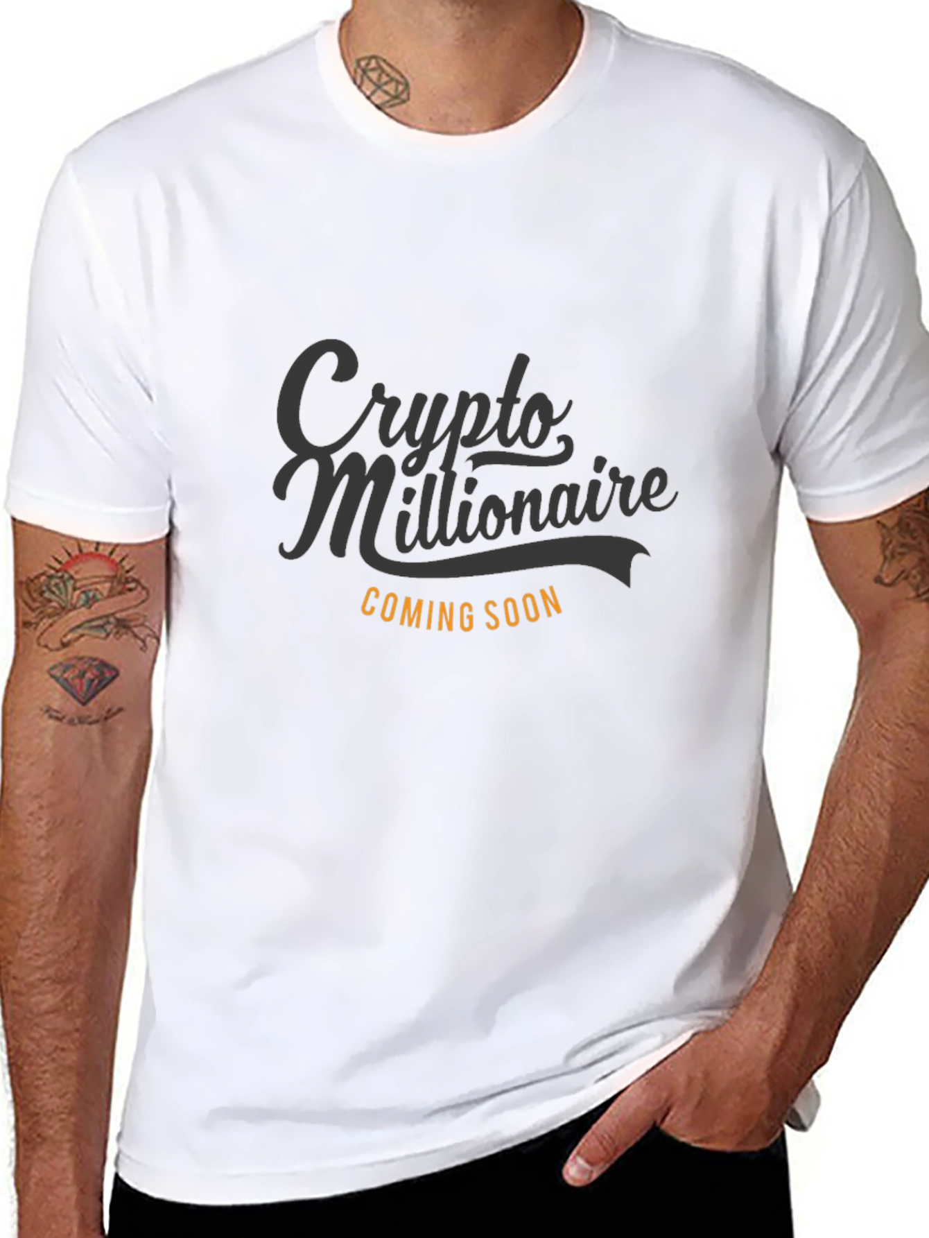 Crypto Millionaire Coming Soon Black T-Shirt