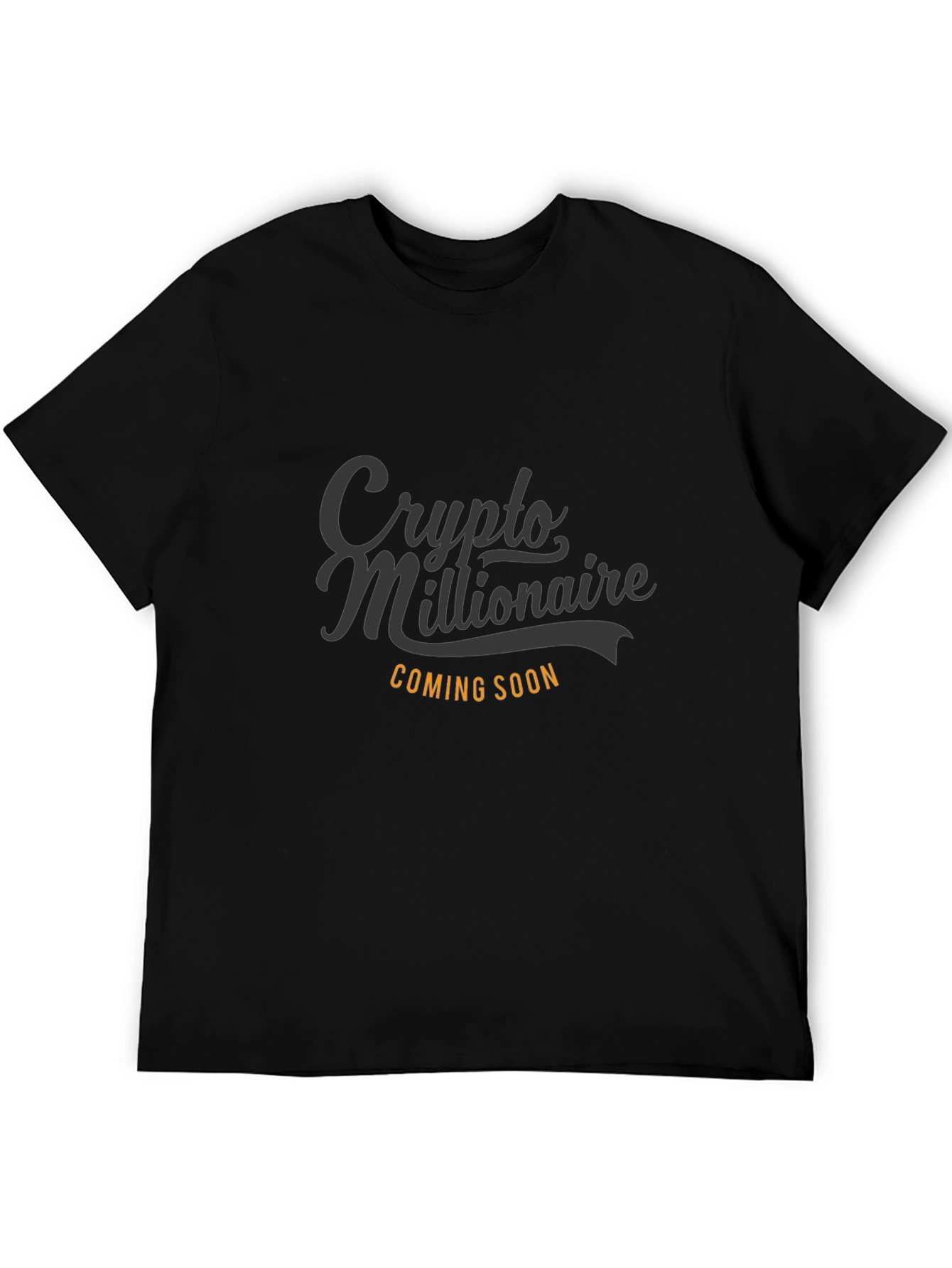 Crypto Millionaire Coming Soon Black T-Shirt