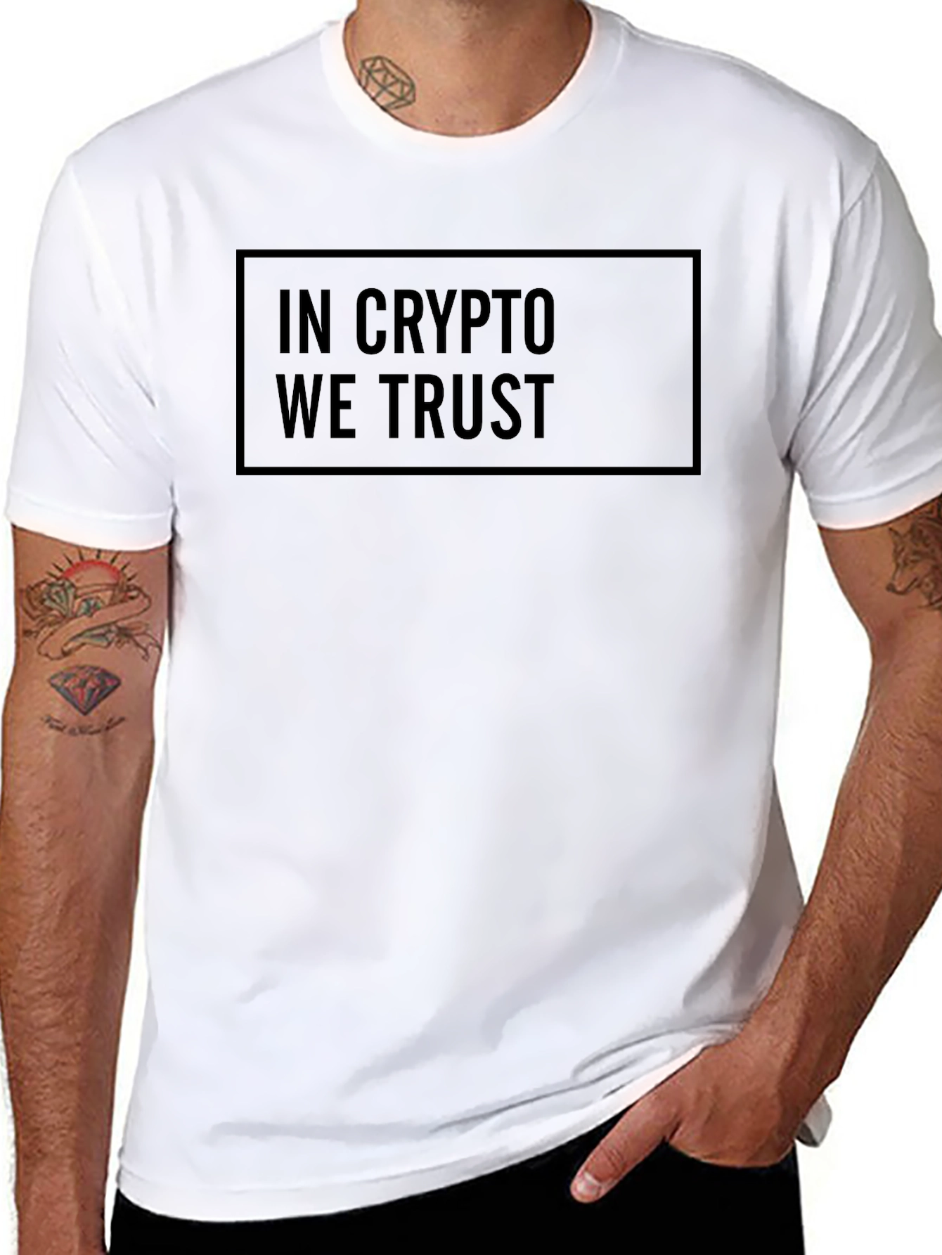 In Crypto We Trust Black T-Shirt