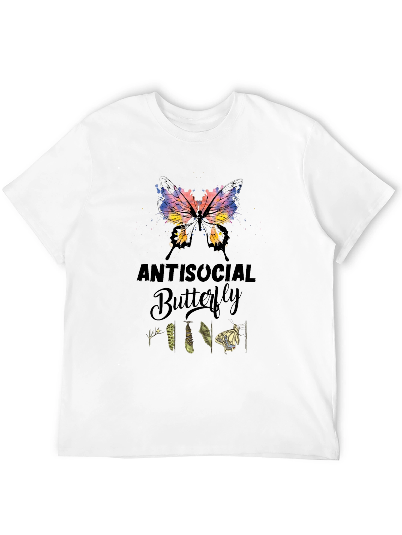 Antisocial Butterfly Graphic Tee - Unique Design!