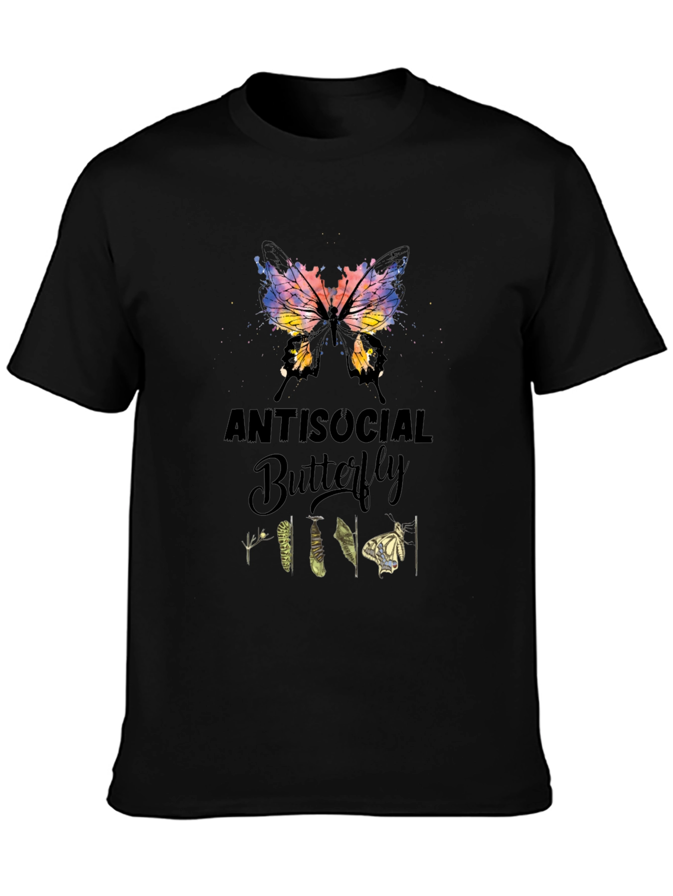 Antisocial Butterfly Graphic Tee - Unique Design!
