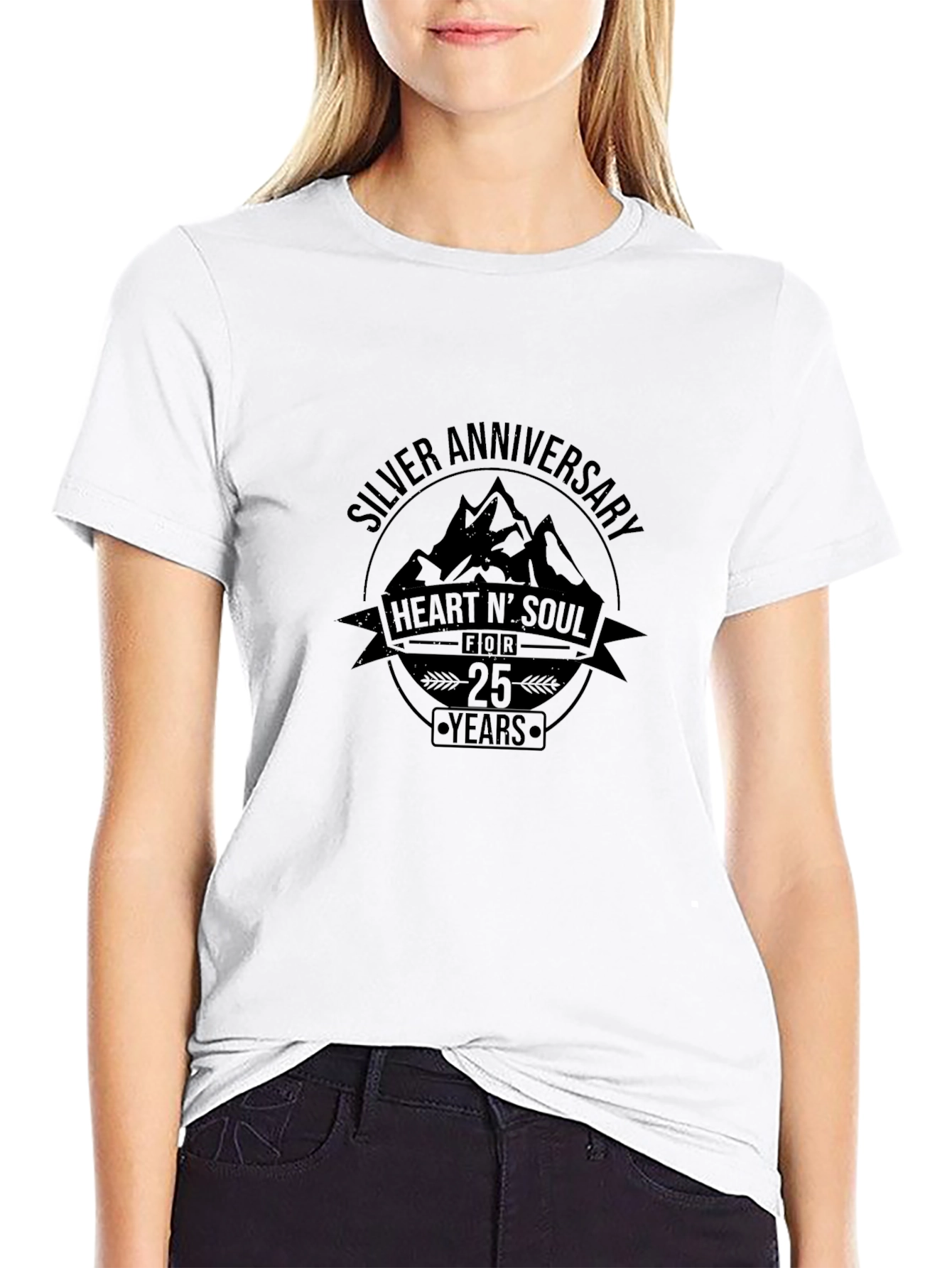 Silver Anniversary Heart N Soul T-Shirt