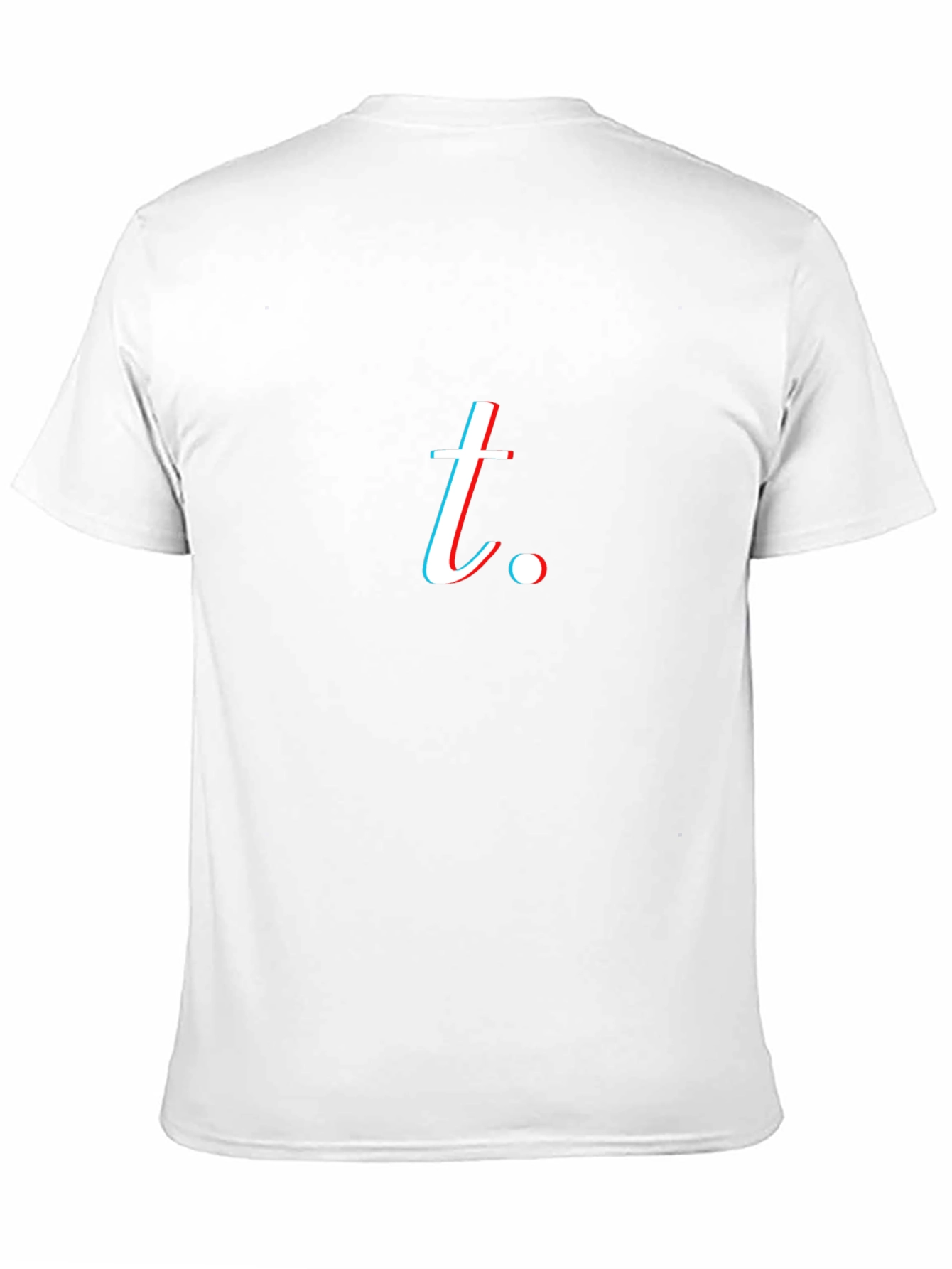 Minimalist t. Glitch Style Black T-Shirt