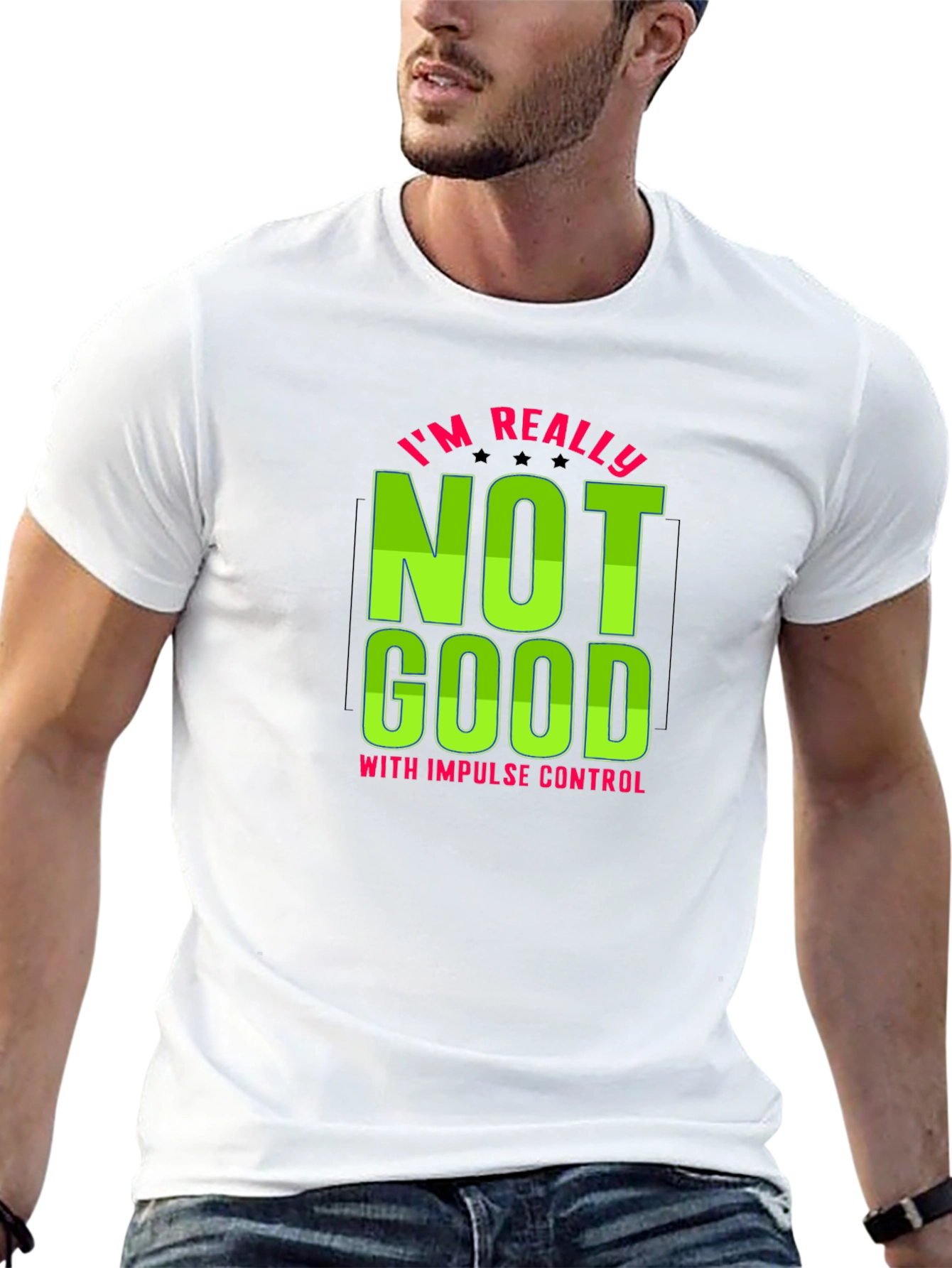 Funny Impulse Control Mens Graphic Tee