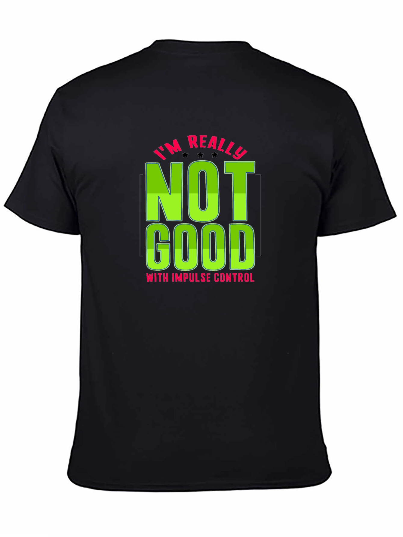 Funny Impulse Control Mens Graphic Tee
