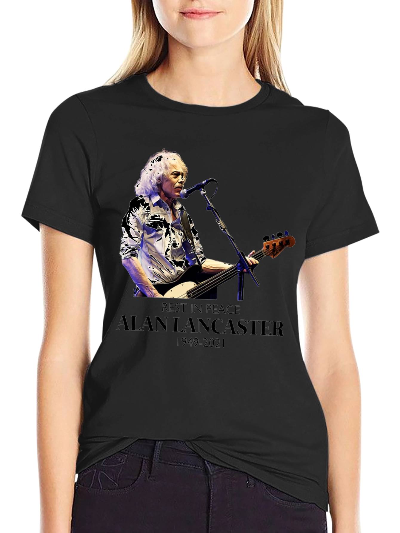 Alan Lancaster Tribute T-Shirt - Rest In Peace 1949-2021