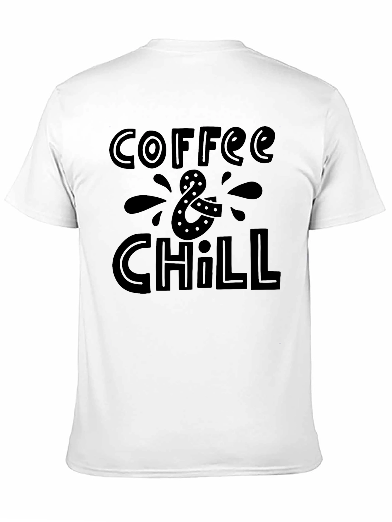Coffee & Chill Black Graphic Tee