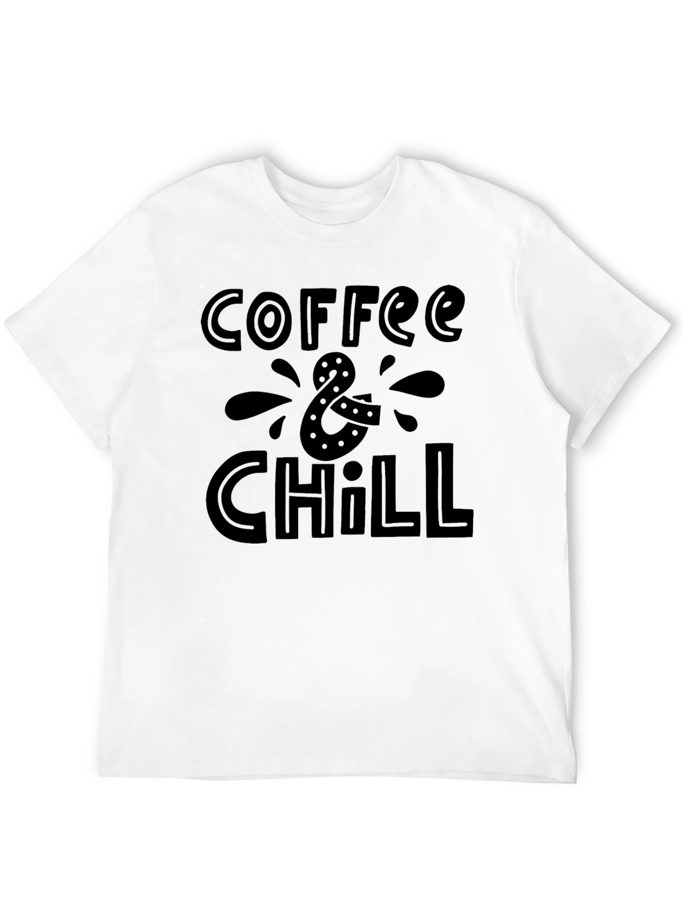 Coffee & Chill Black Graphic Tee