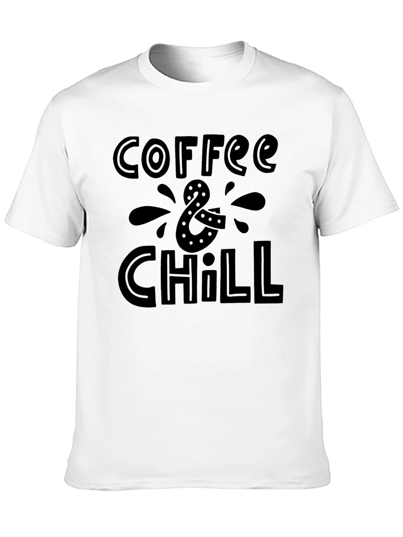 Coffee & Chill Black Graphic Tee