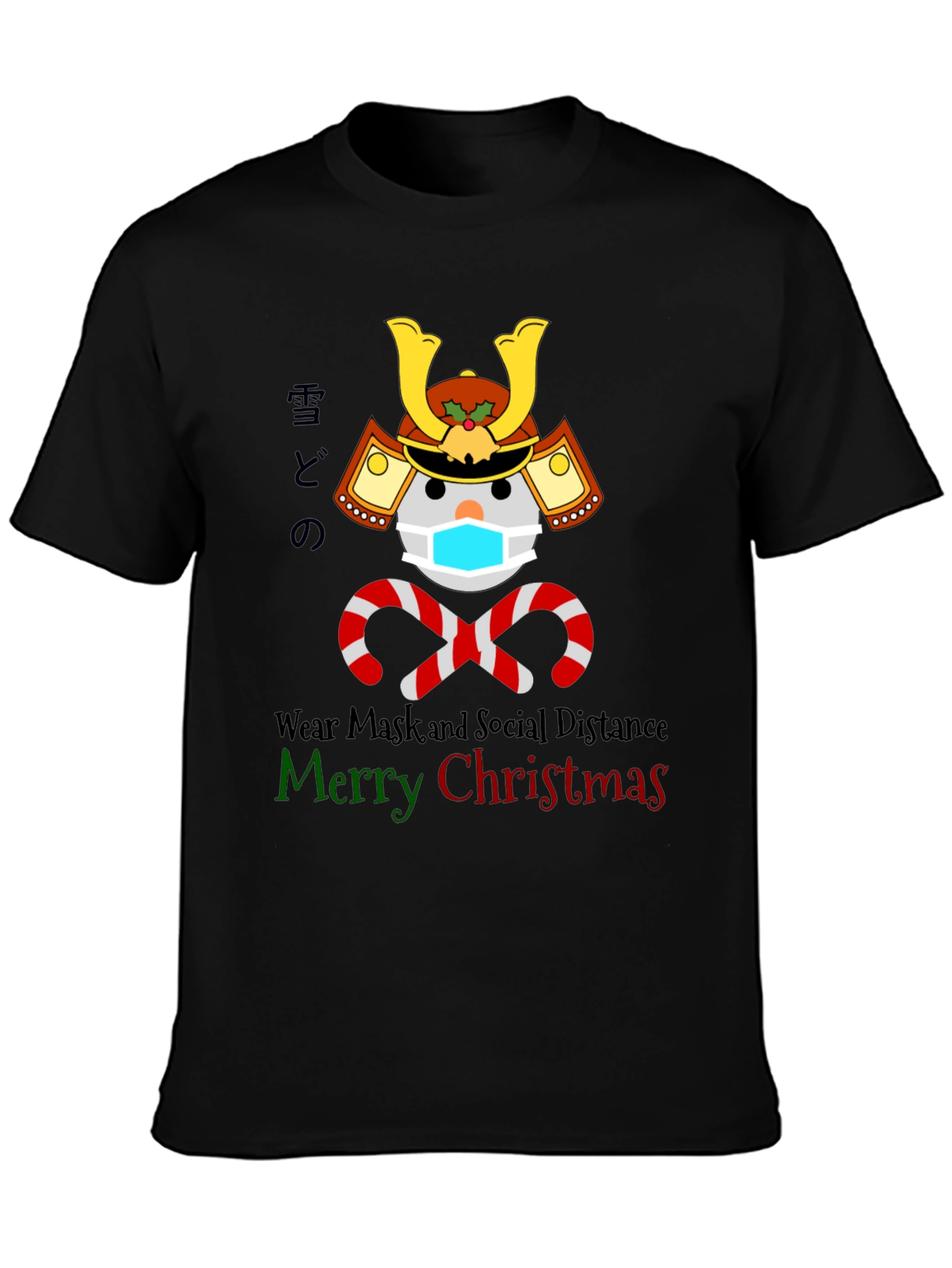 Festive Samurai Snowman T-Shirt
