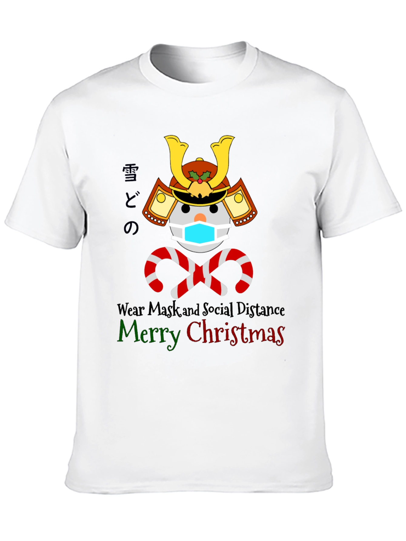 Festive Samurai Snowman T-Shirt