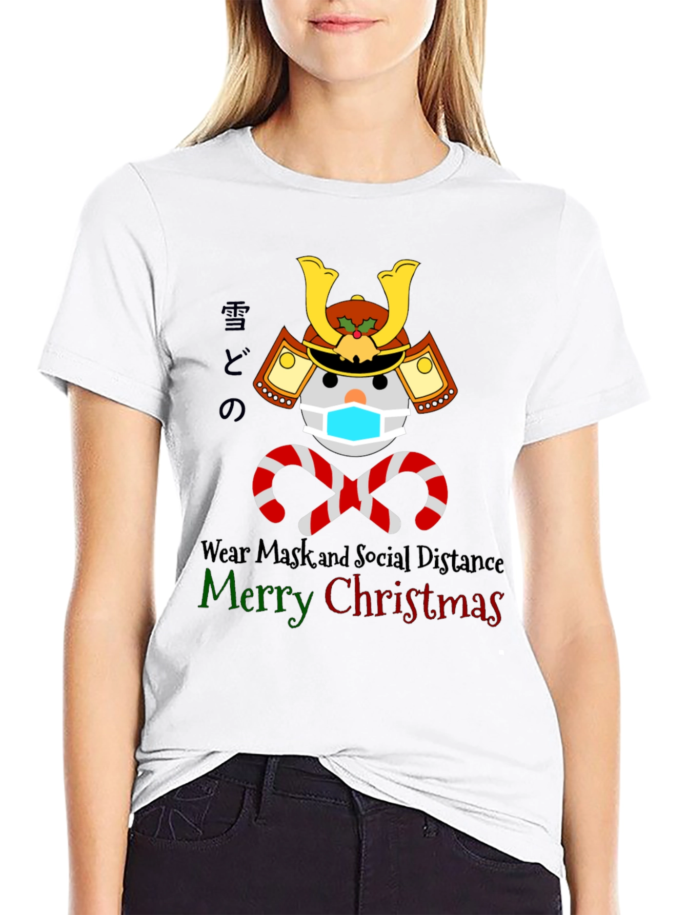 Festive Samurai Snowman T-Shirt
