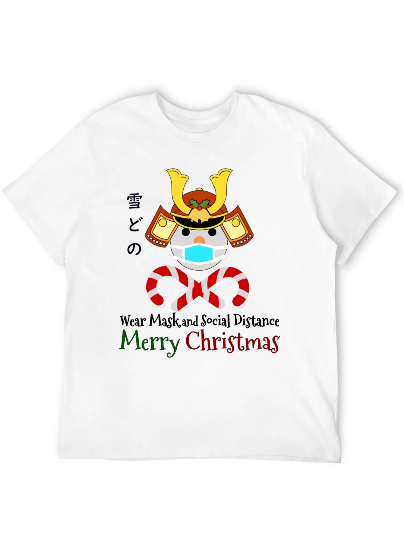 Festive Samurai Snowman T-Shirt