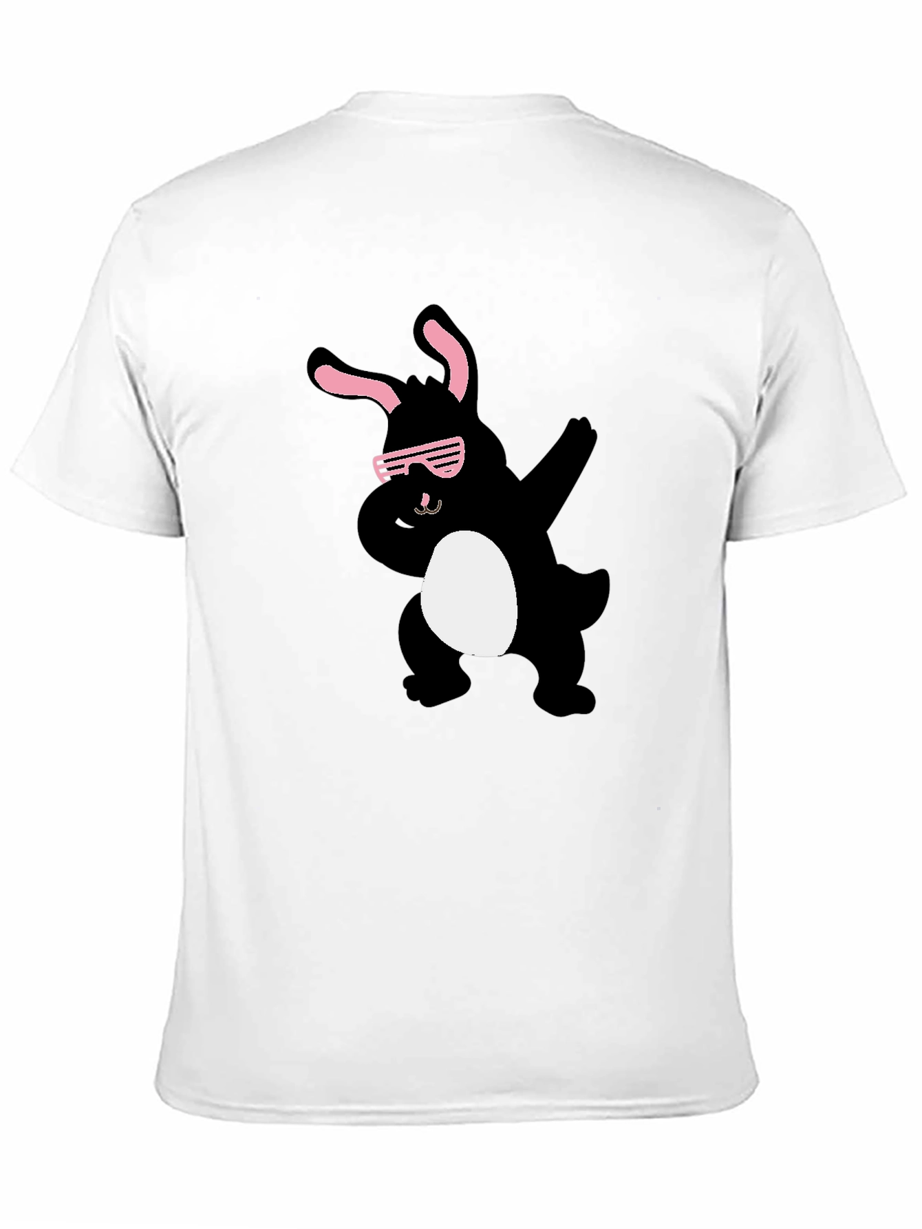 Cool Bunny Dab T-Shirt - Black Cotton Tee