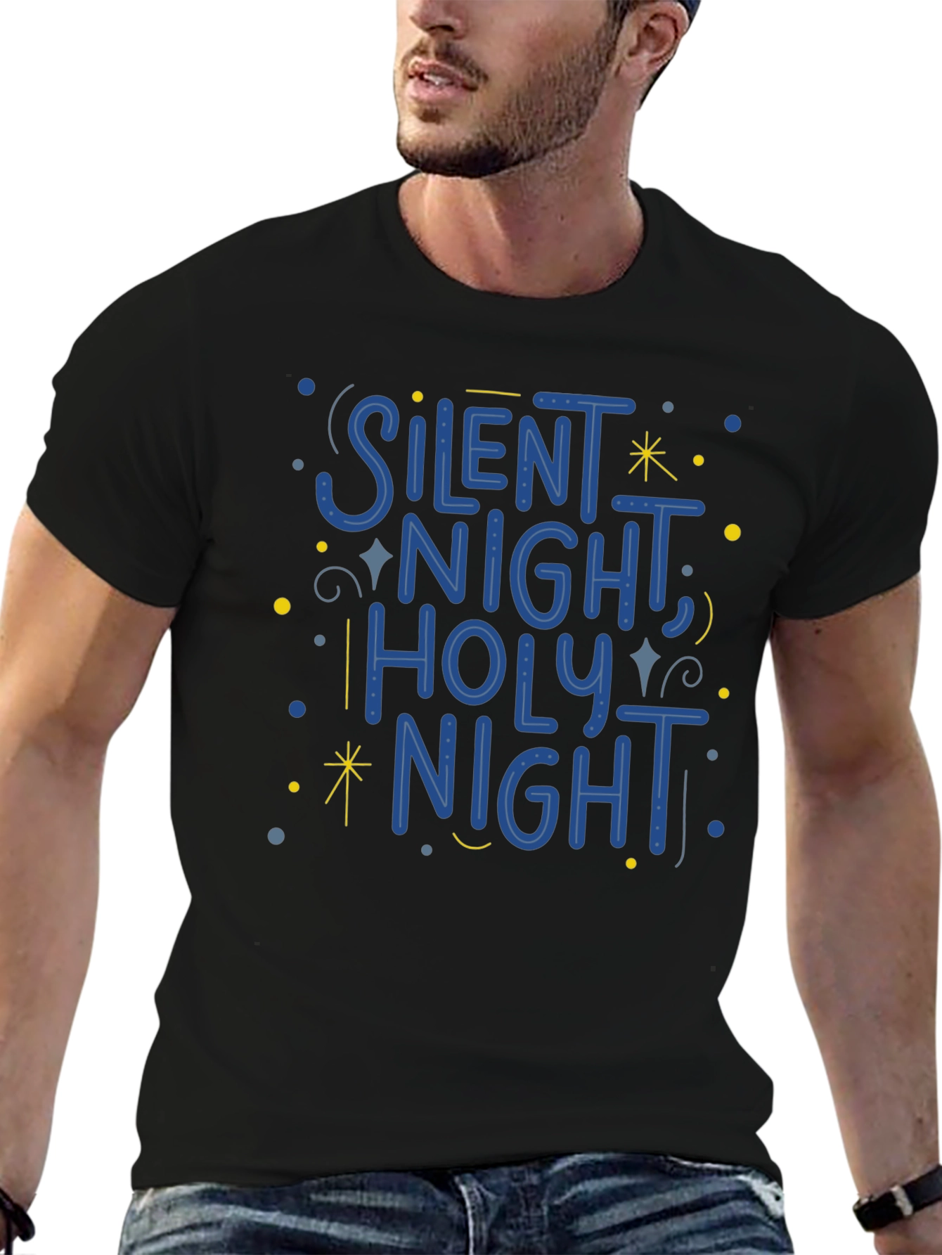Silent Night Holiday Graphic Tee