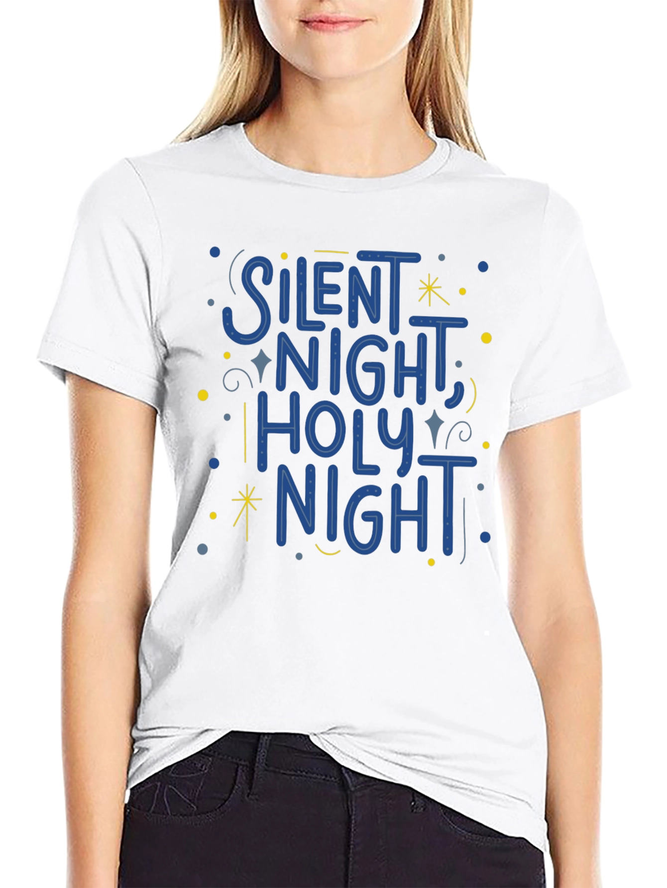 Silent Night Holiday Graphic Tee