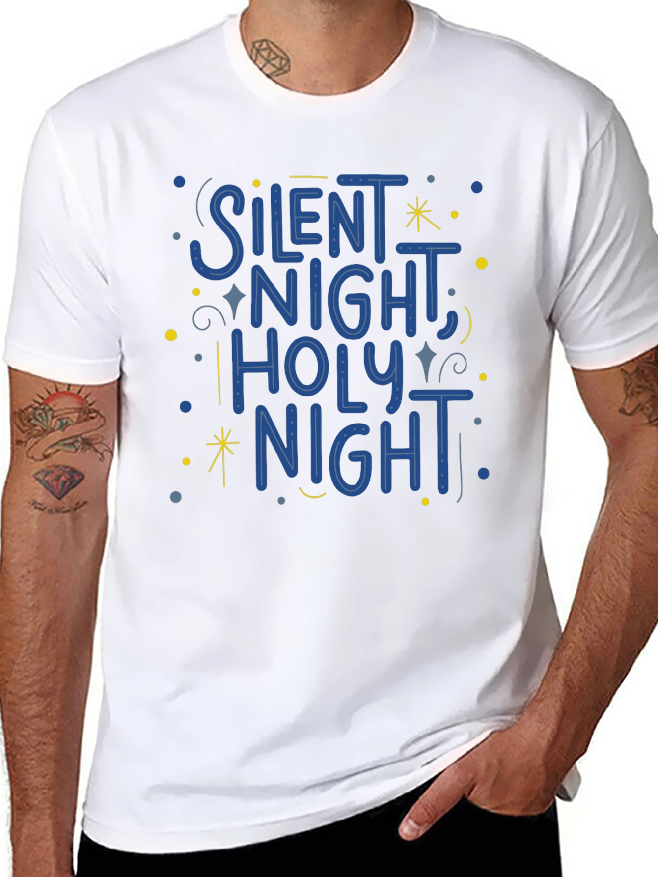 Silent Night Holiday Graphic Tee
