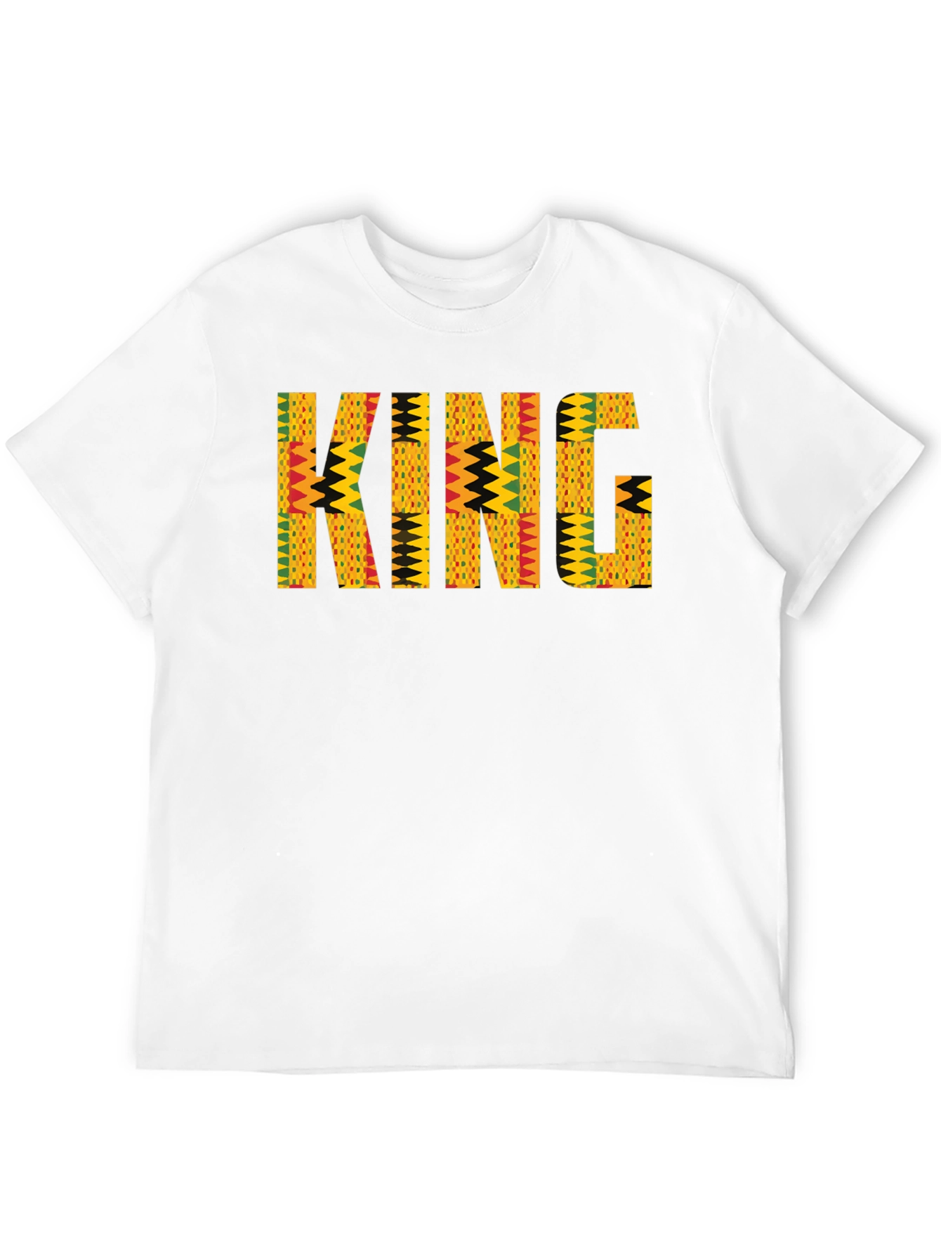 King African Print Mens T-Shirt