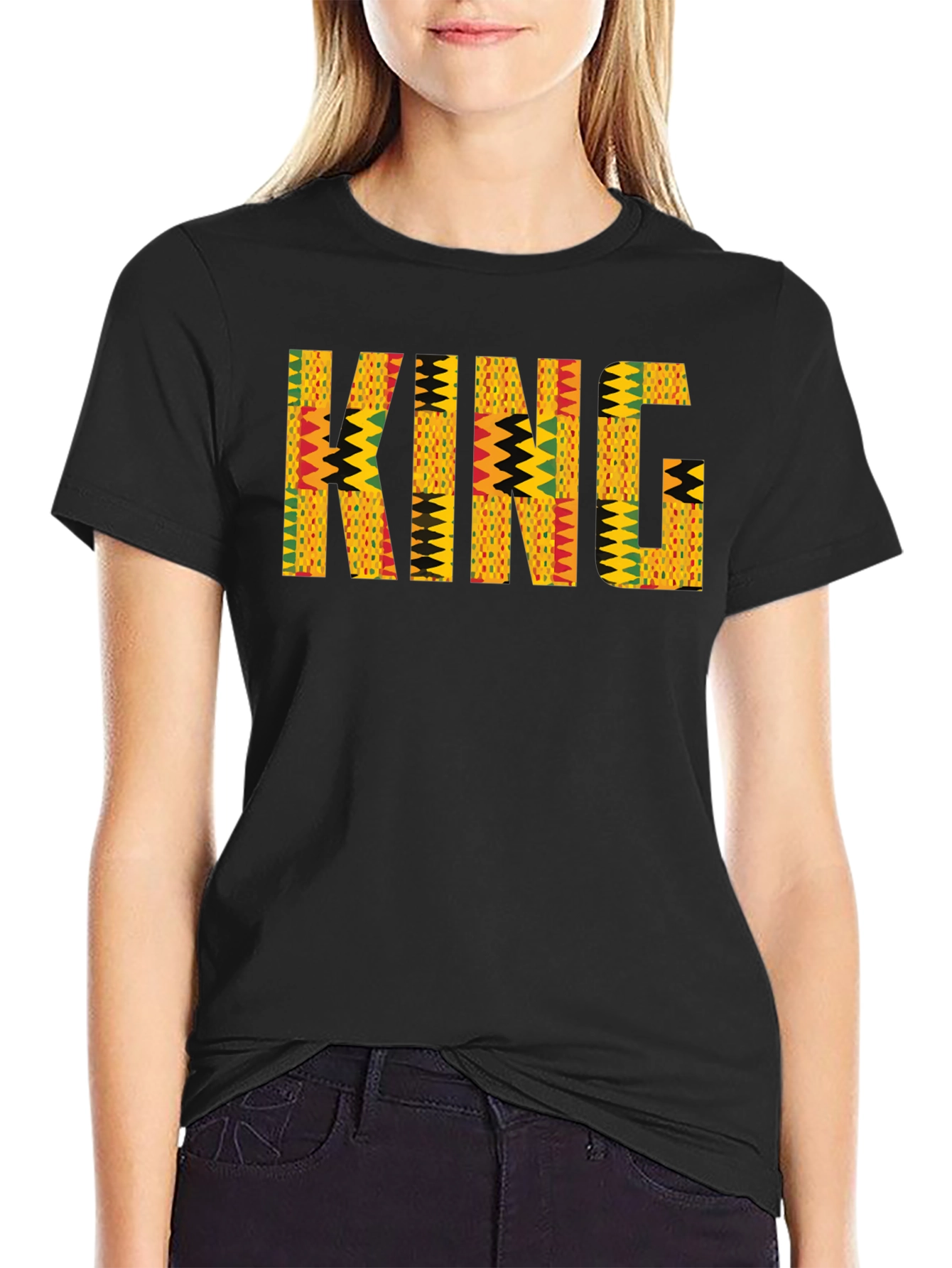 King African Print Mens T-Shirt
