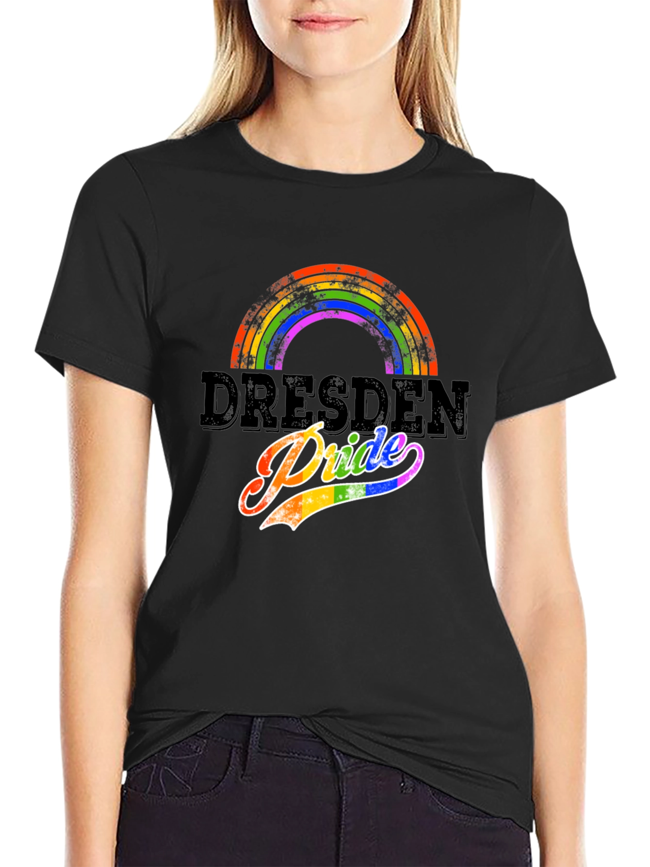 Dresden Pride Rainbow Graphic T-Shirt