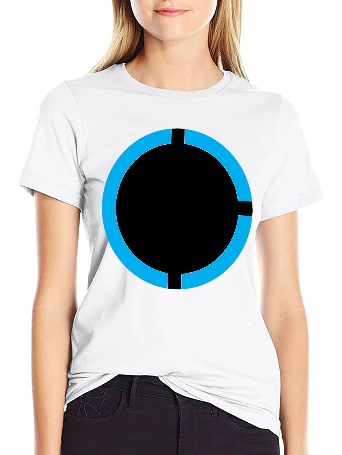 Android Circle Logo Graphic T-Shirt - Black