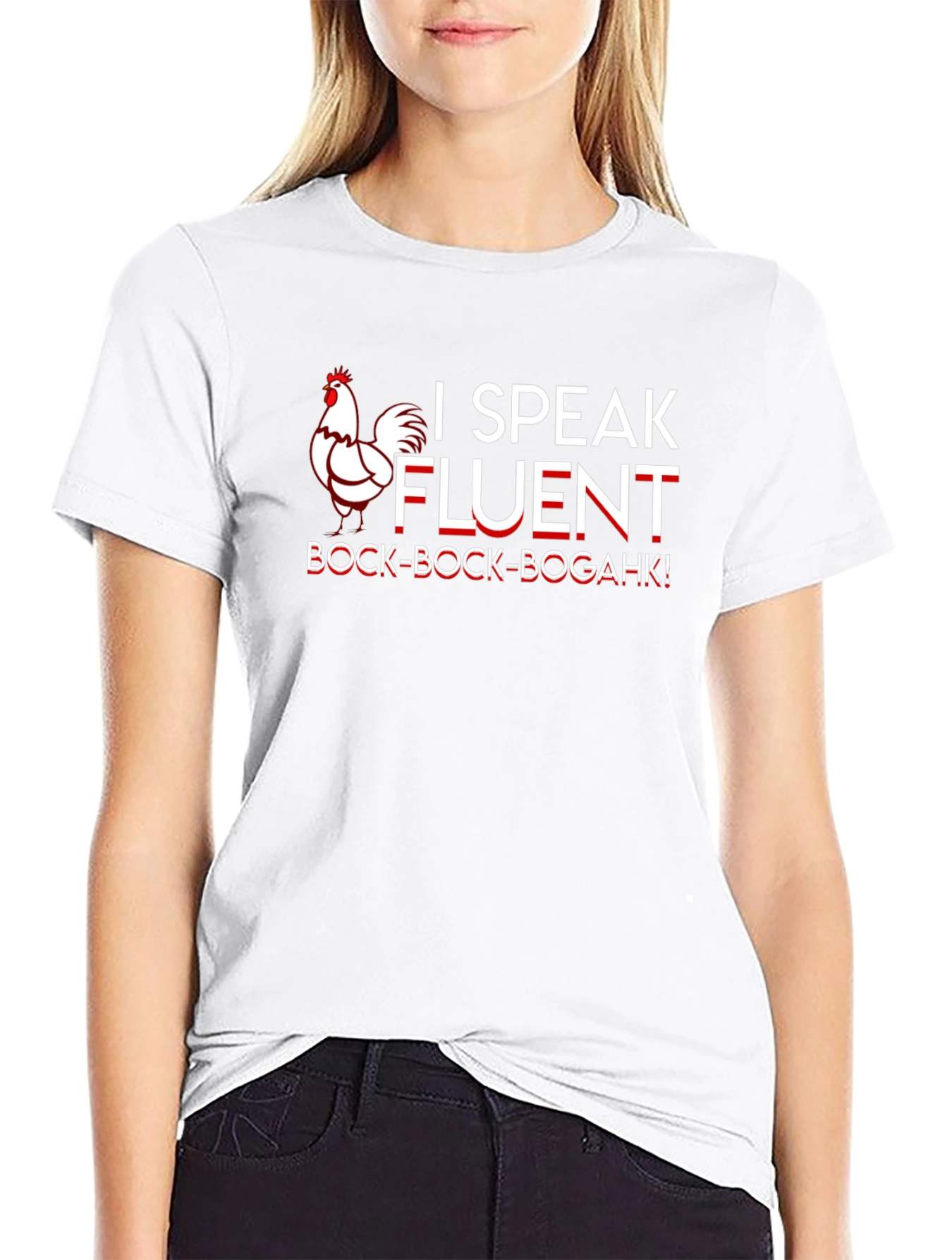 Funny I Speak Fluent Chicken T-Shirt