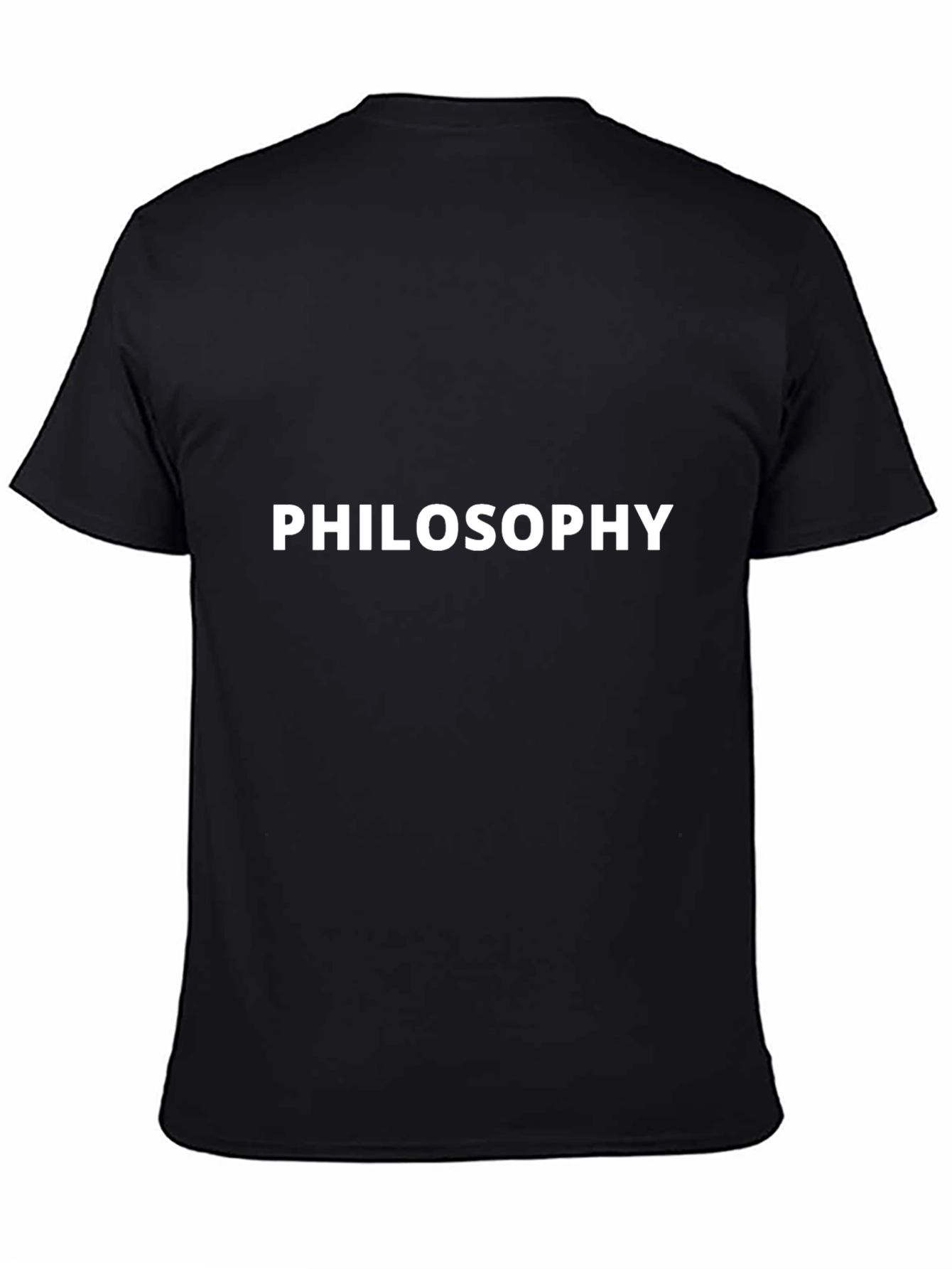 Philosophy Black T-Shirt - Mens Casual Tee