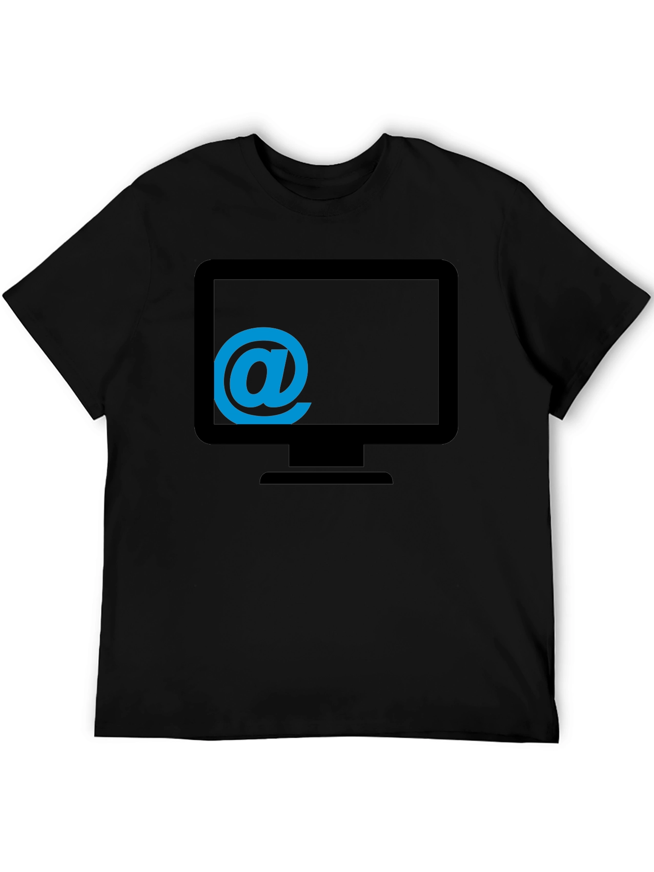 Techie Tee - Email @ Monitor Graphic T-Shirt