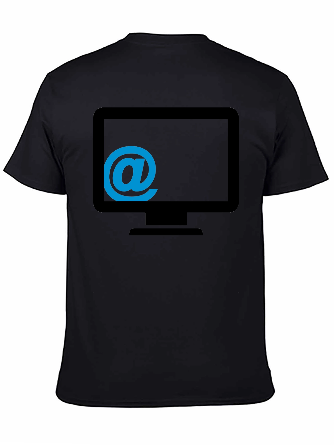 Techie Tee - Email @ Monitor Graphic T-Shirt