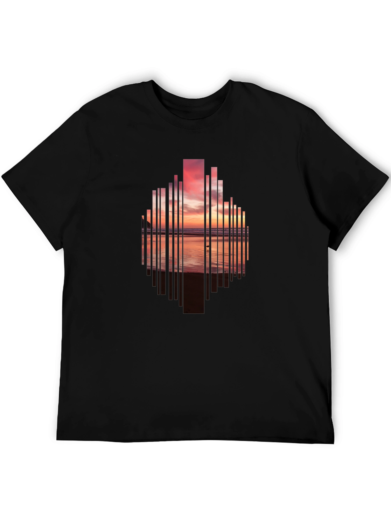 Sunset Cityscape Graphic Tee - Modern Style