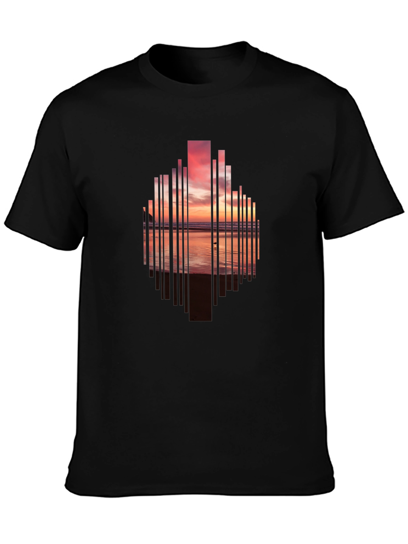 Sunset Cityscape Graphic Tee - Modern Style