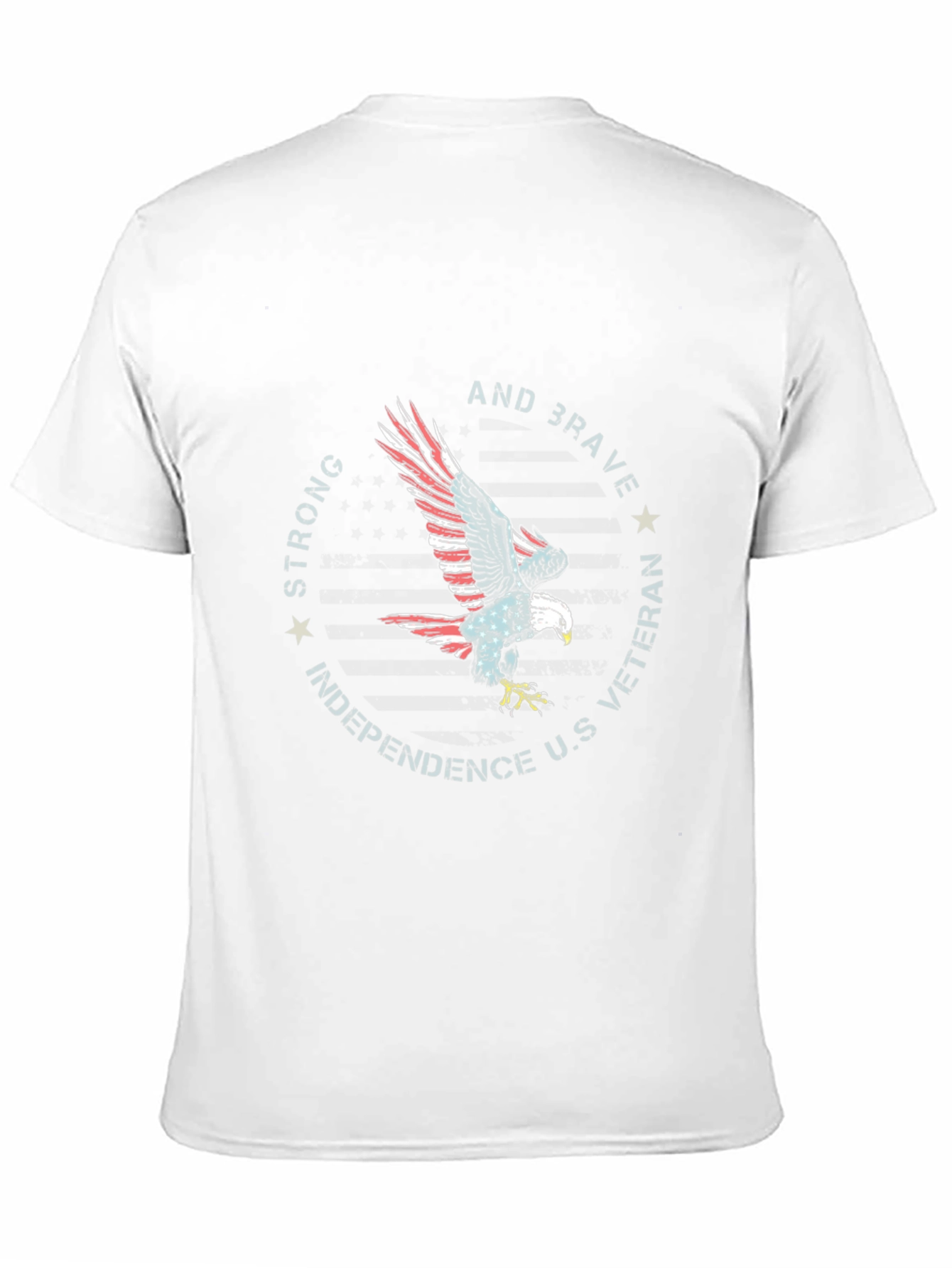Patriotic Eagle Veteran Graphic T-Shirt