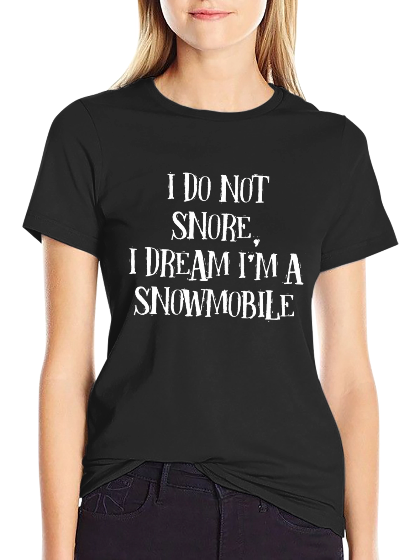 Funny Snowmobile Dream Graphic Tee