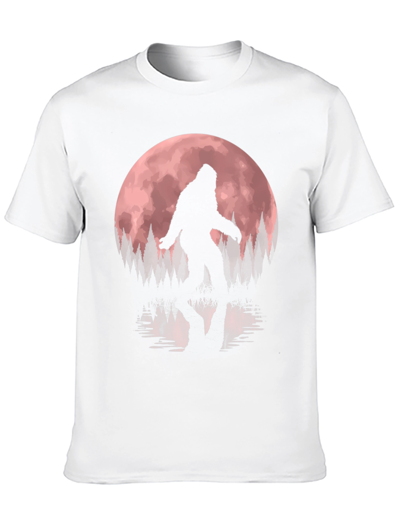 Bigfoot Moon Silhouette Graphic Tee