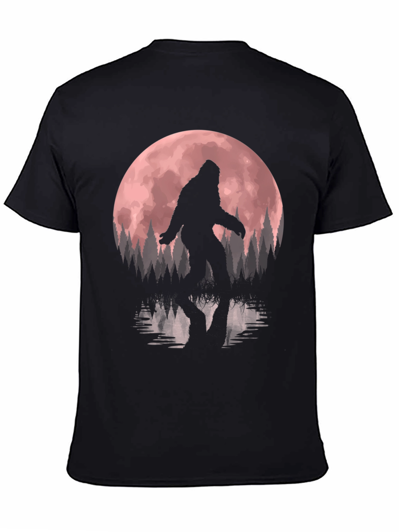 Bigfoot Moon Silhouette Graphic Tee