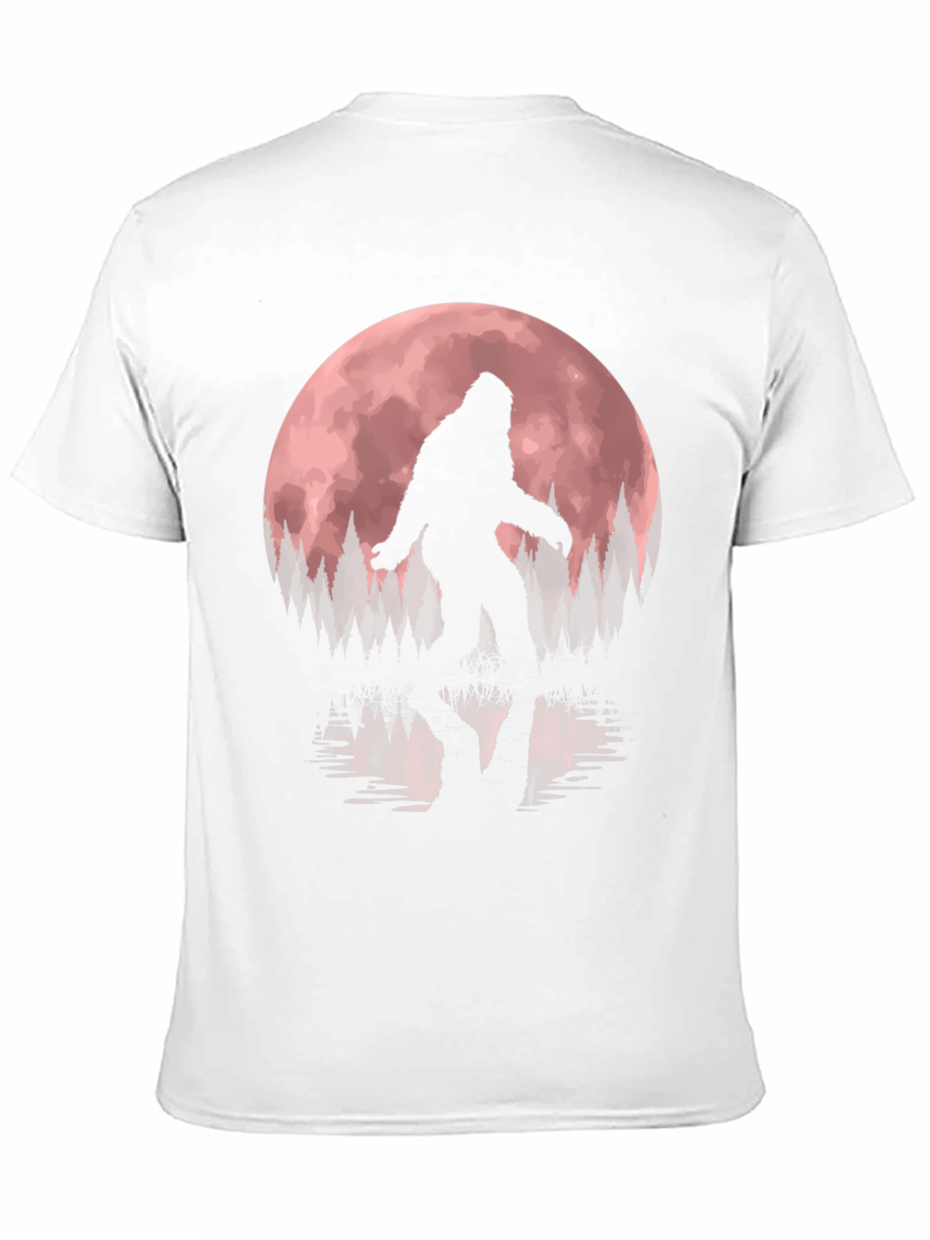 Bigfoot Moon Silhouette Graphic Tee