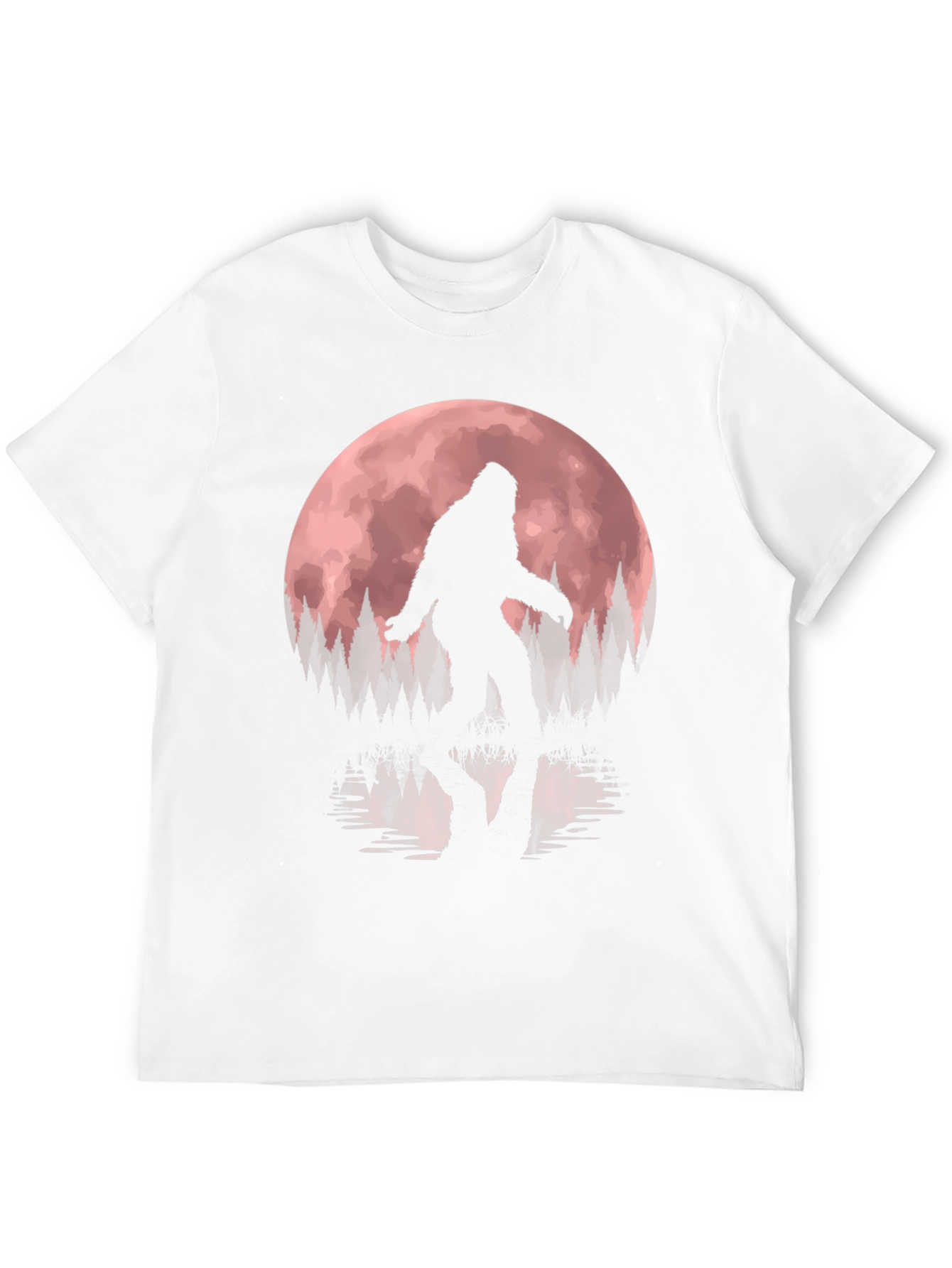 Bigfoot Moon Silhouette Graphic Tee