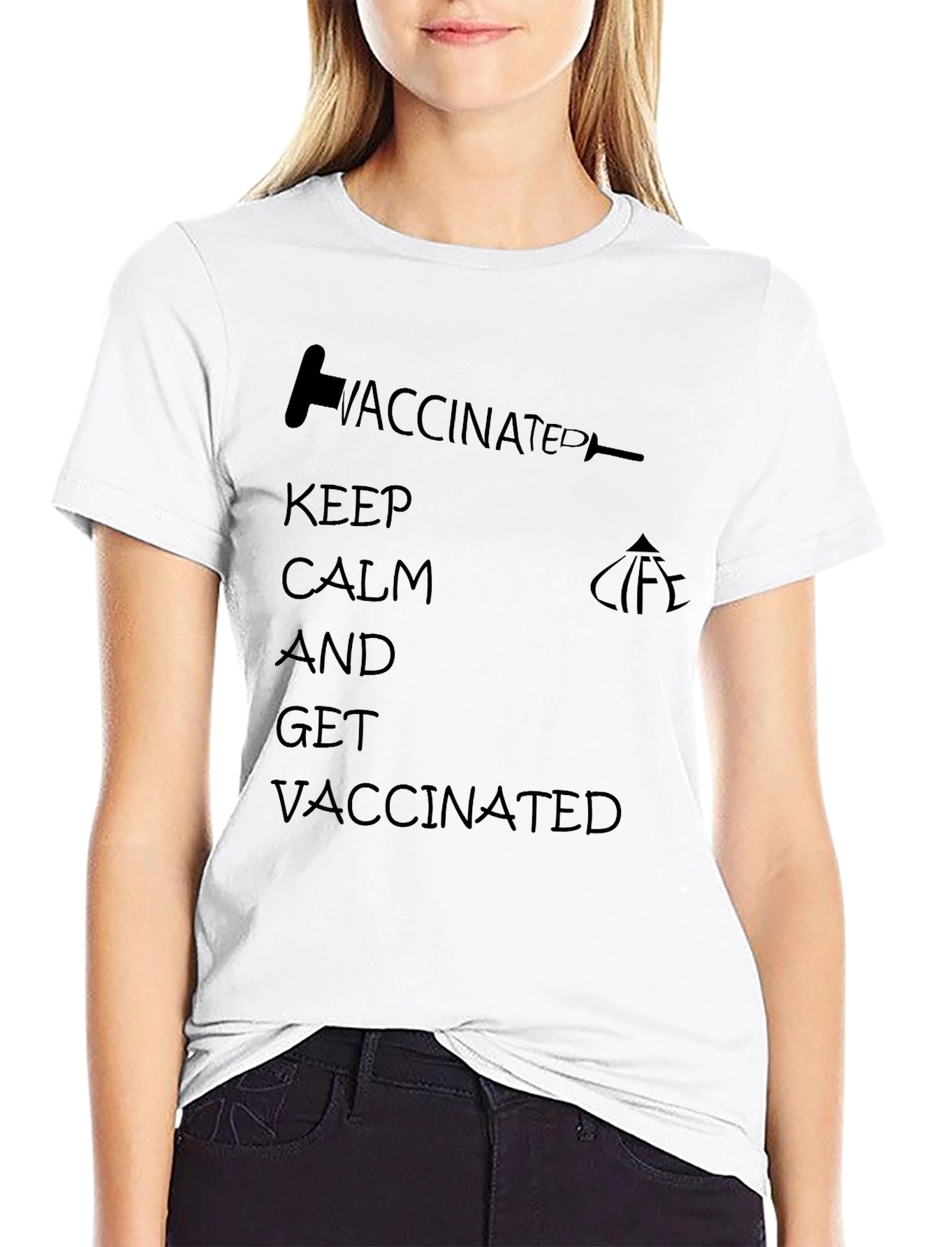 Vaccinated Keep Calm T-Shirt