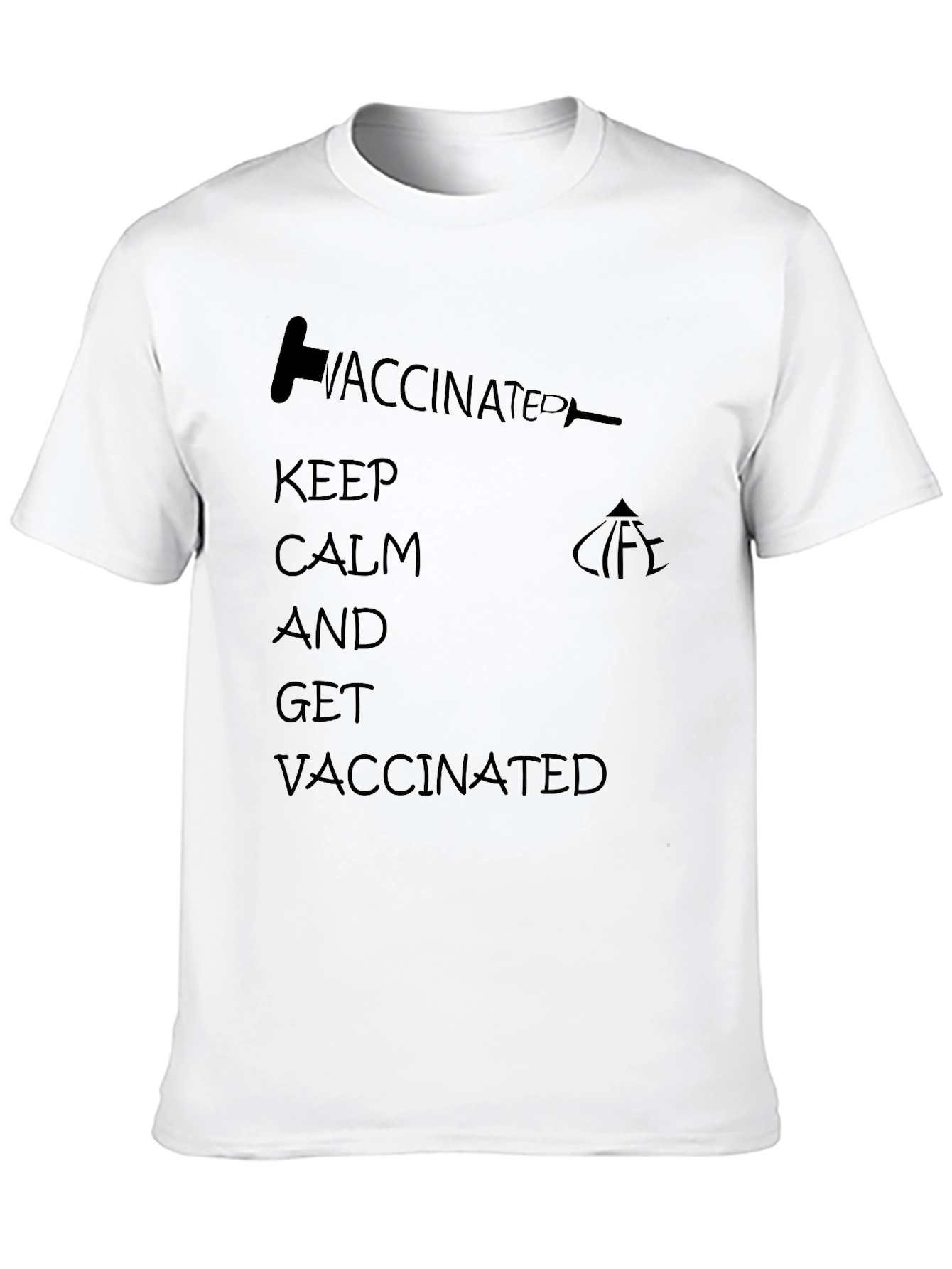 Vaccinated Keep Calm T-Shirt
