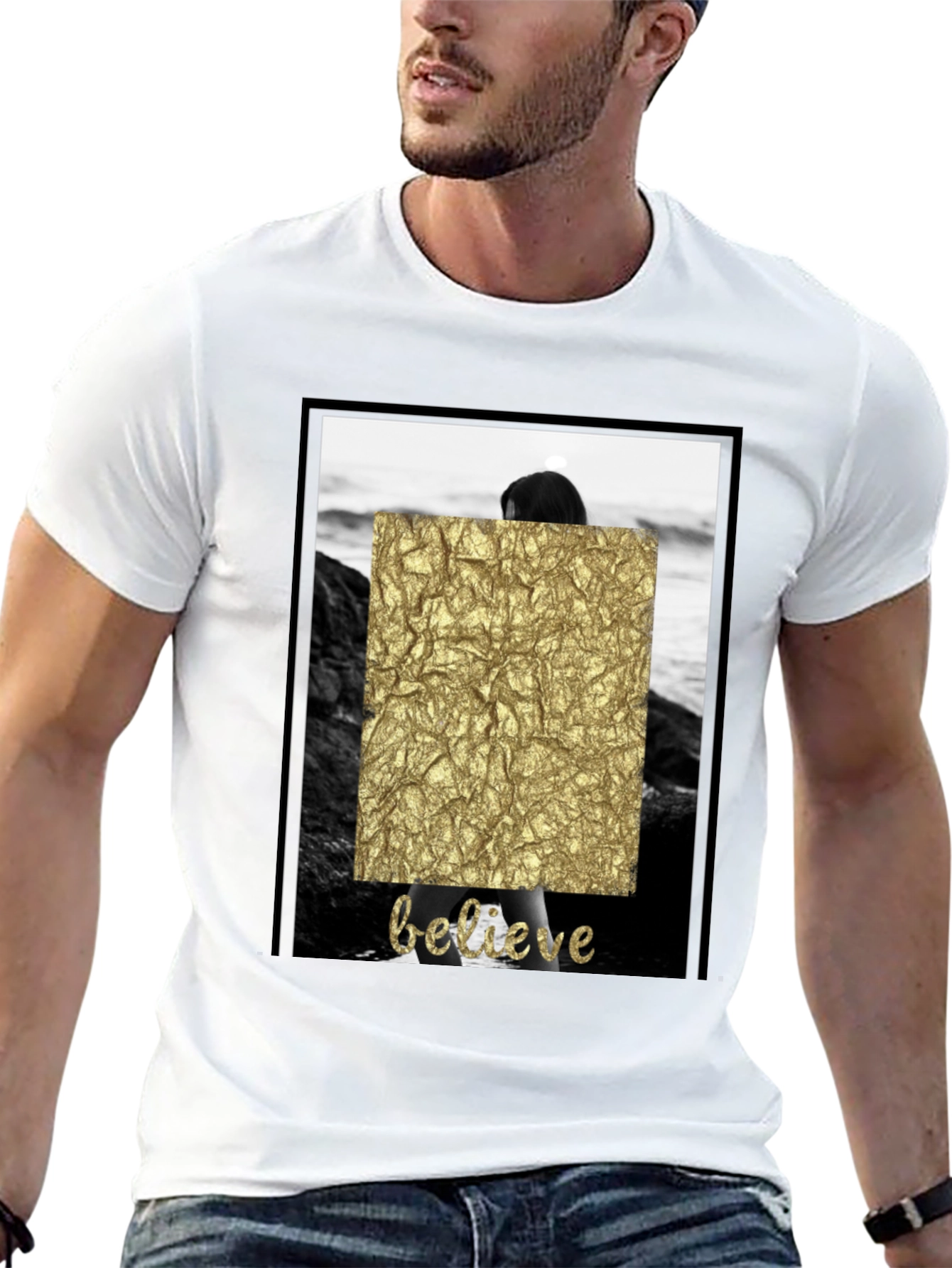 Believe Graphic Tee - Stylish Crew Neck T-Shirt