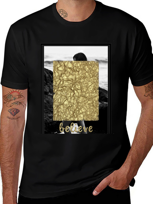 Believe Graphic Tee - Stylish Crew Neck T-Shirt