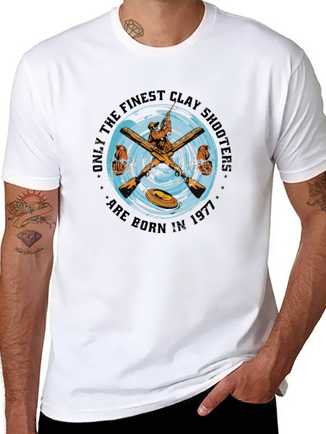 Finest Clay Shooters Born in 1977 T-Shirt