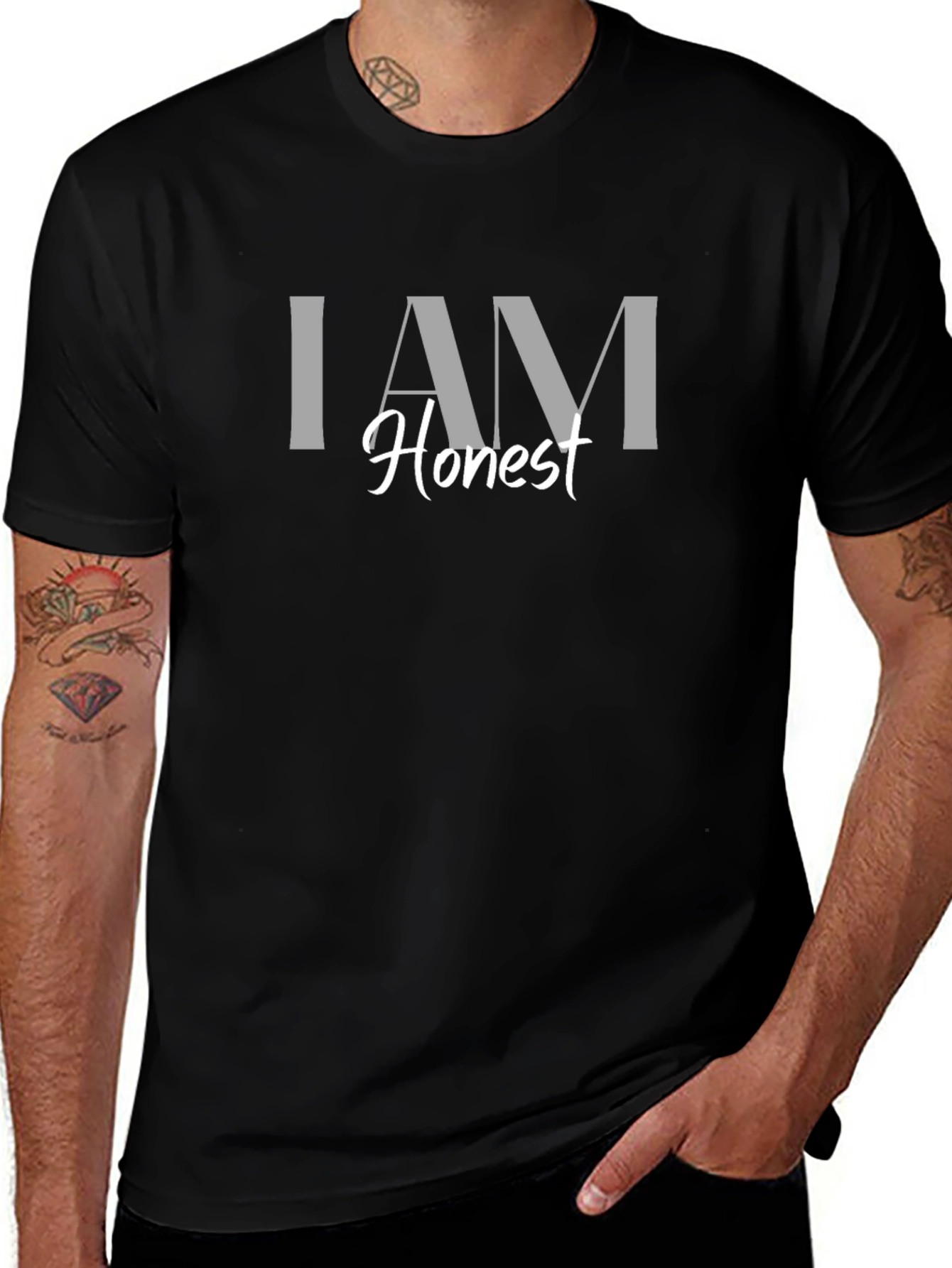 I AM Honest T-Shirt - Trendy Slogan Tee