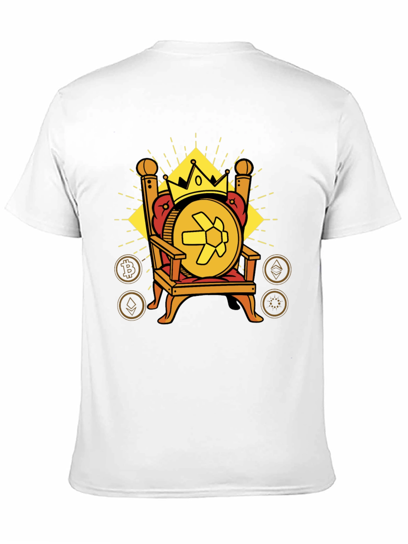 Crypto King T-Shirt - Bitcoin Ethereum More!