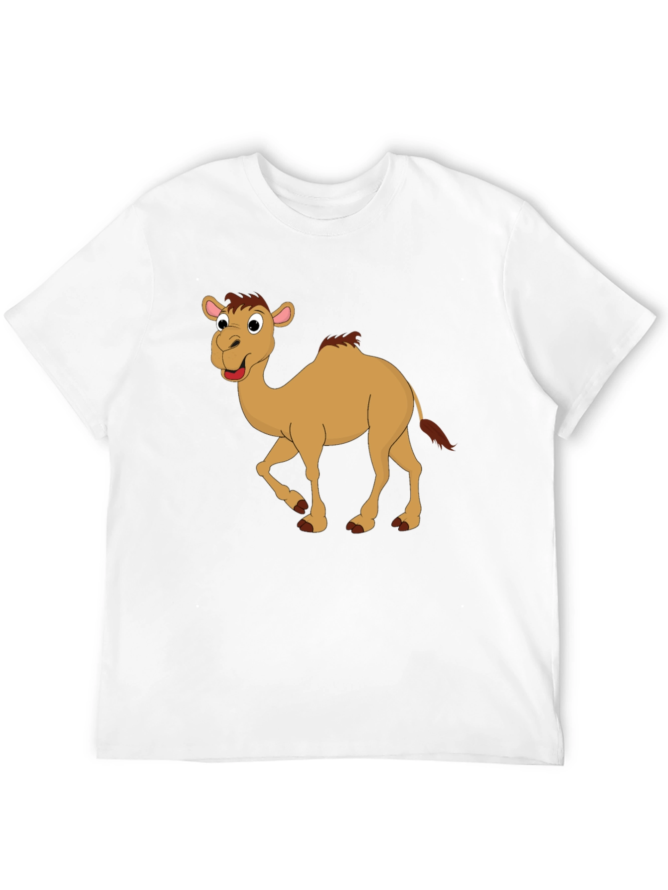 Camel Cartoon Black T-Shirt