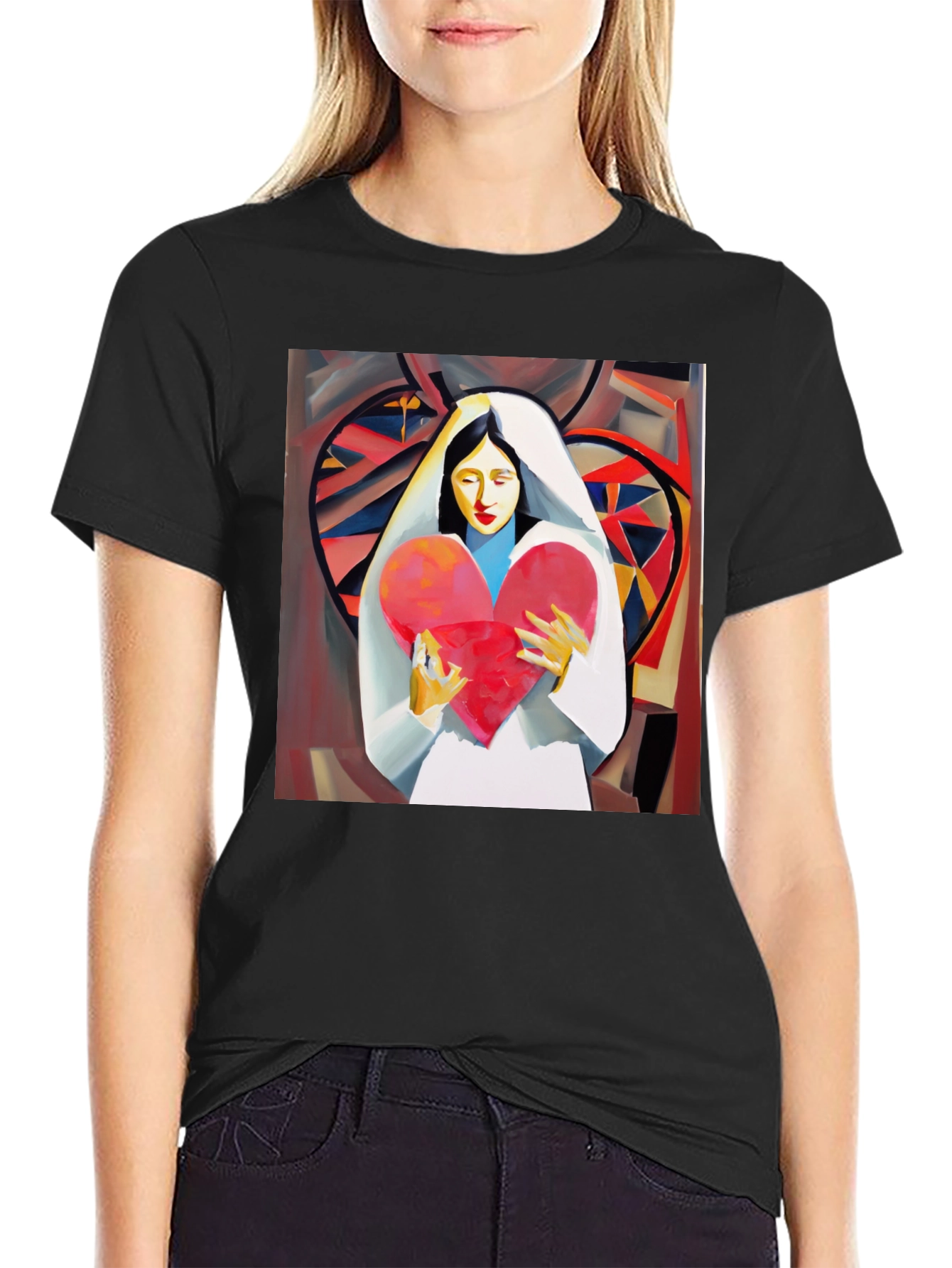 Heart Holder Graphic Tee - Stylish Unisex T-Shirt