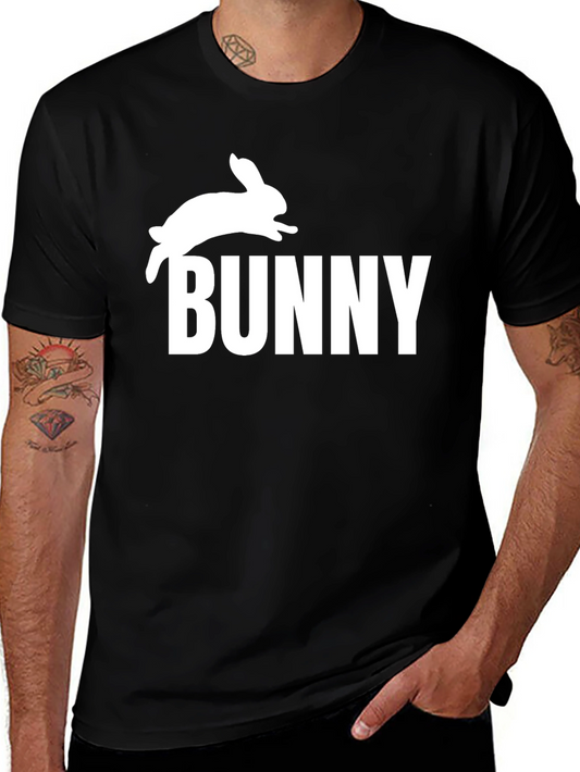 Bunny Graphic T-Shirt - Mens Black Tee